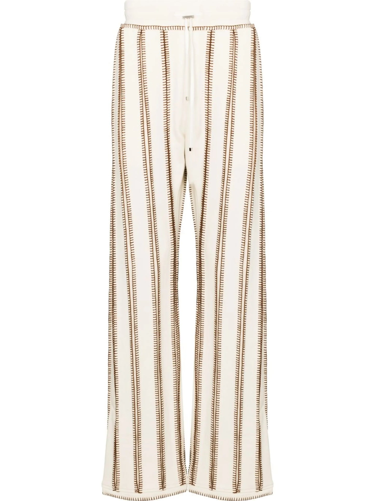 flared striped track pants