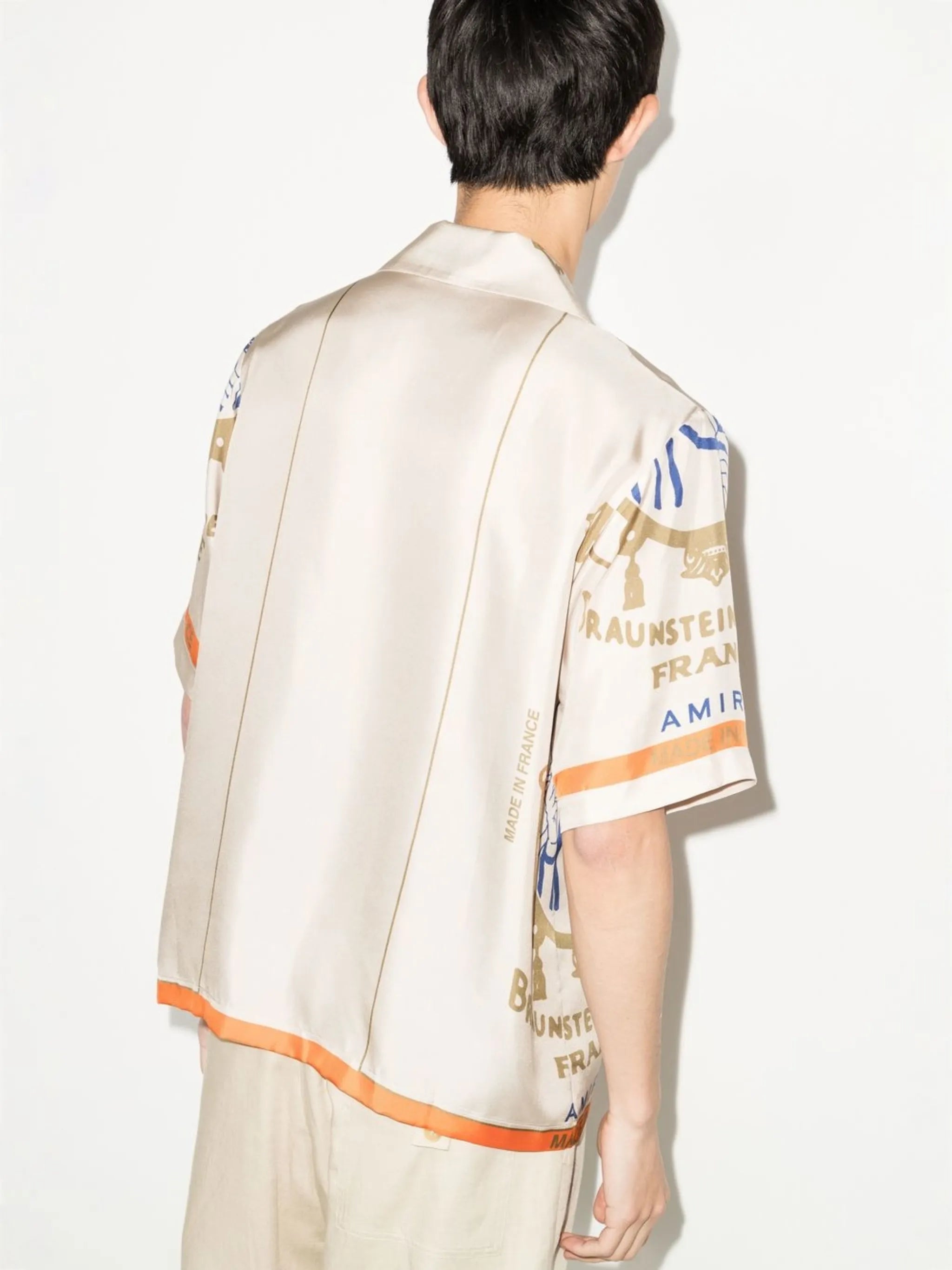 x Zig-Zag graphic-print silk shirt