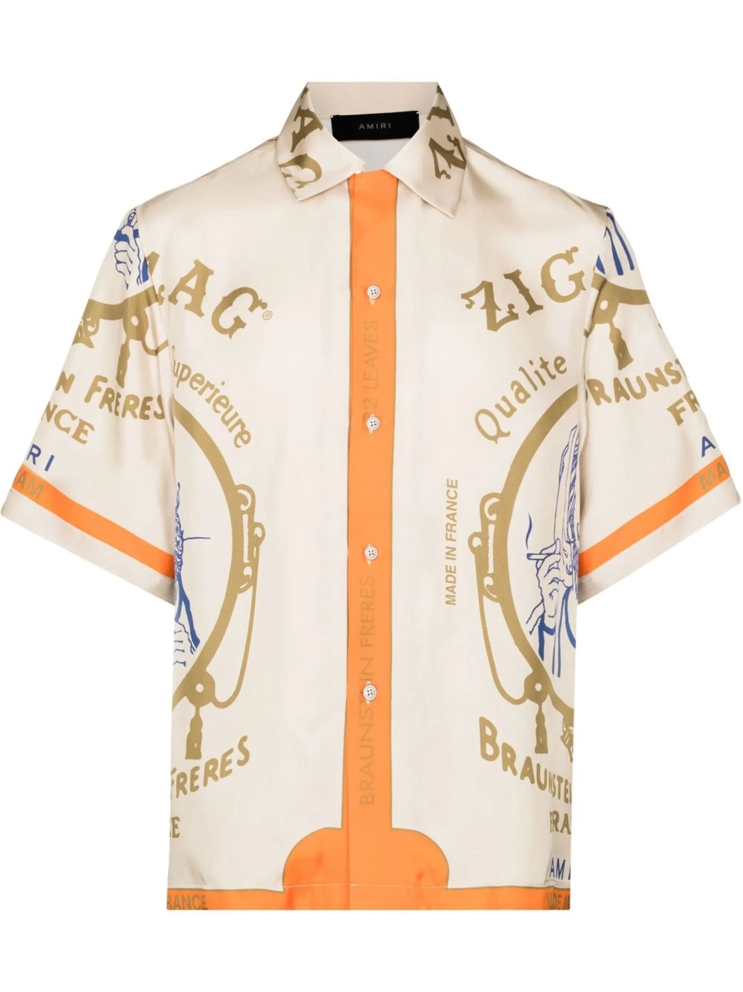 x Zig-Zag graphic-print silk shirt