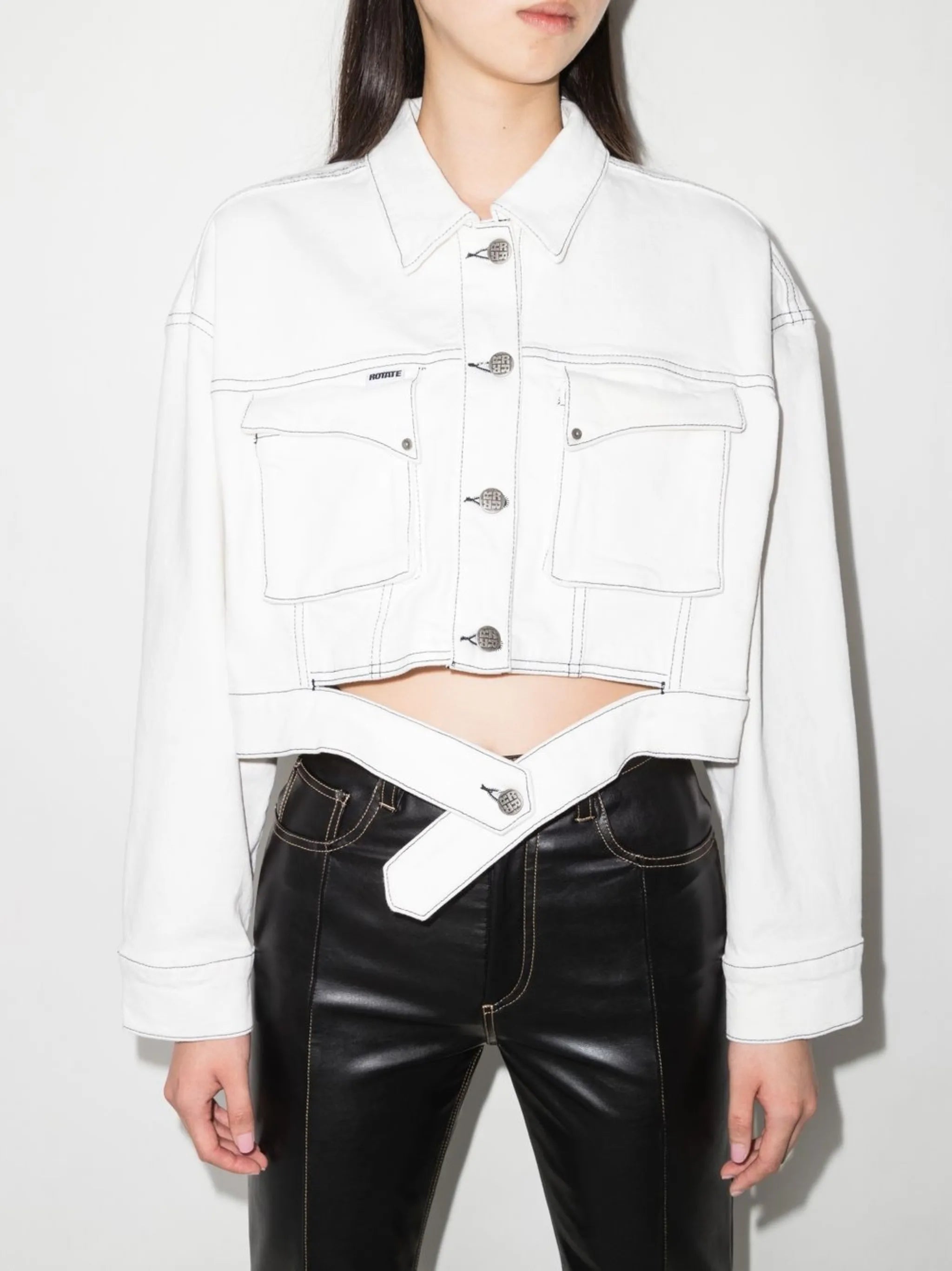 cropped denim jacket