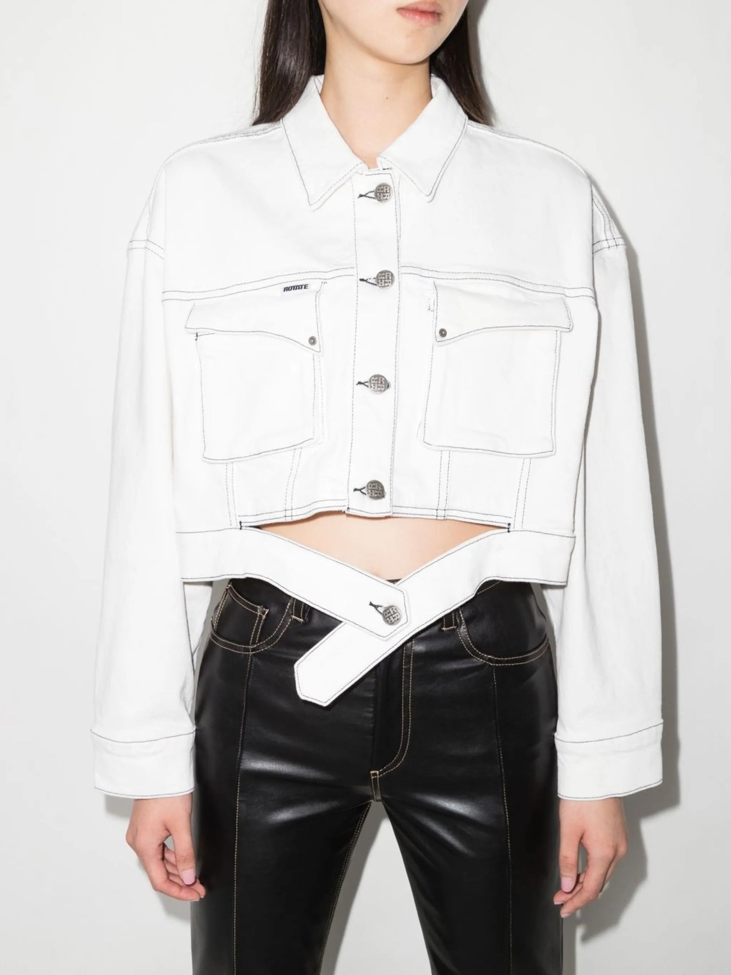 cropped denim jacket