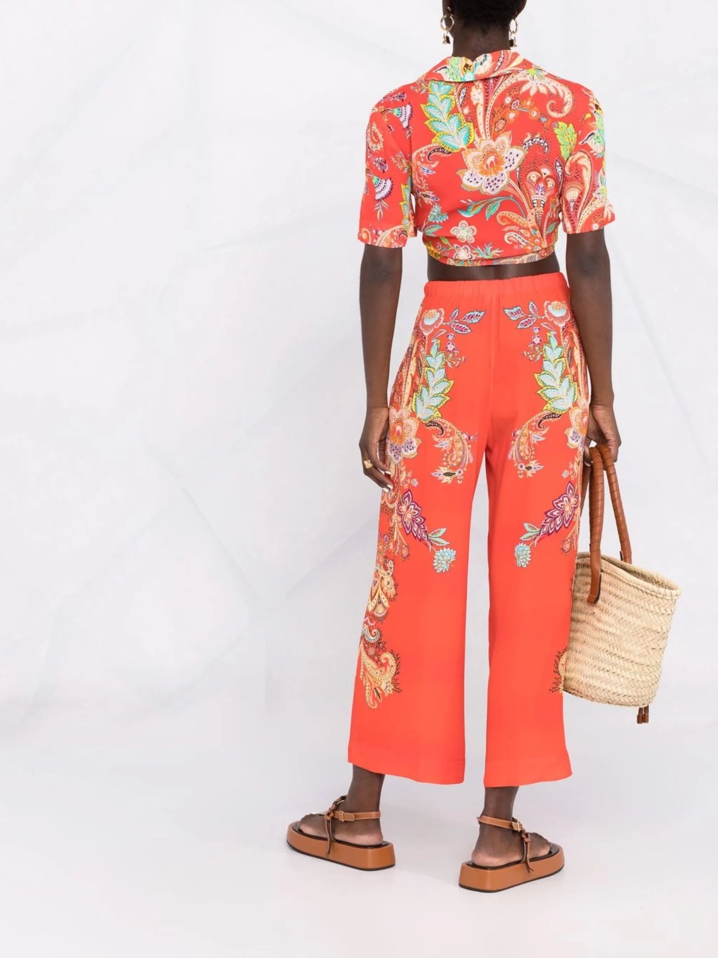 graphic-print short-sleeve top
