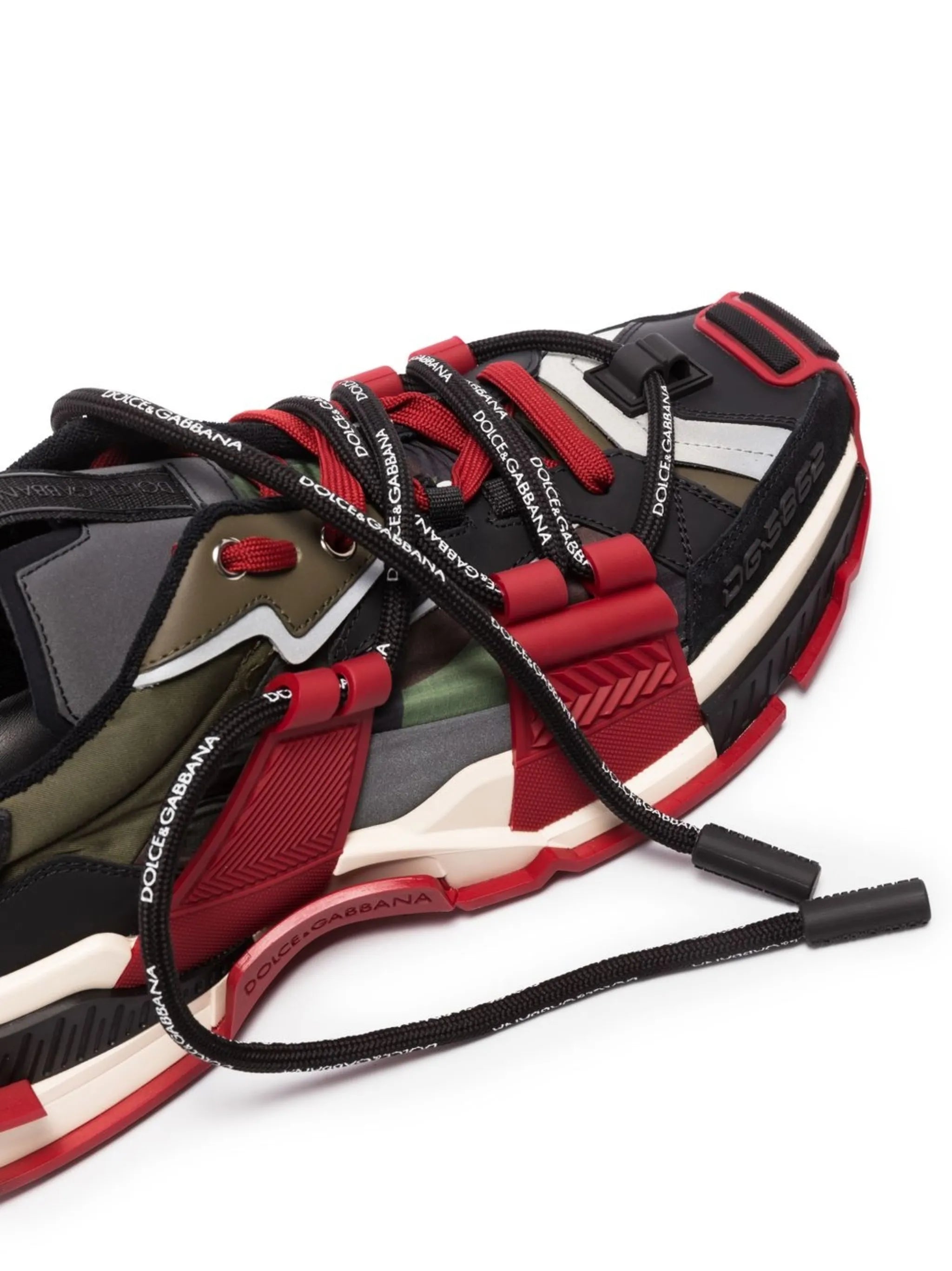 Space panelled low-top sneakers