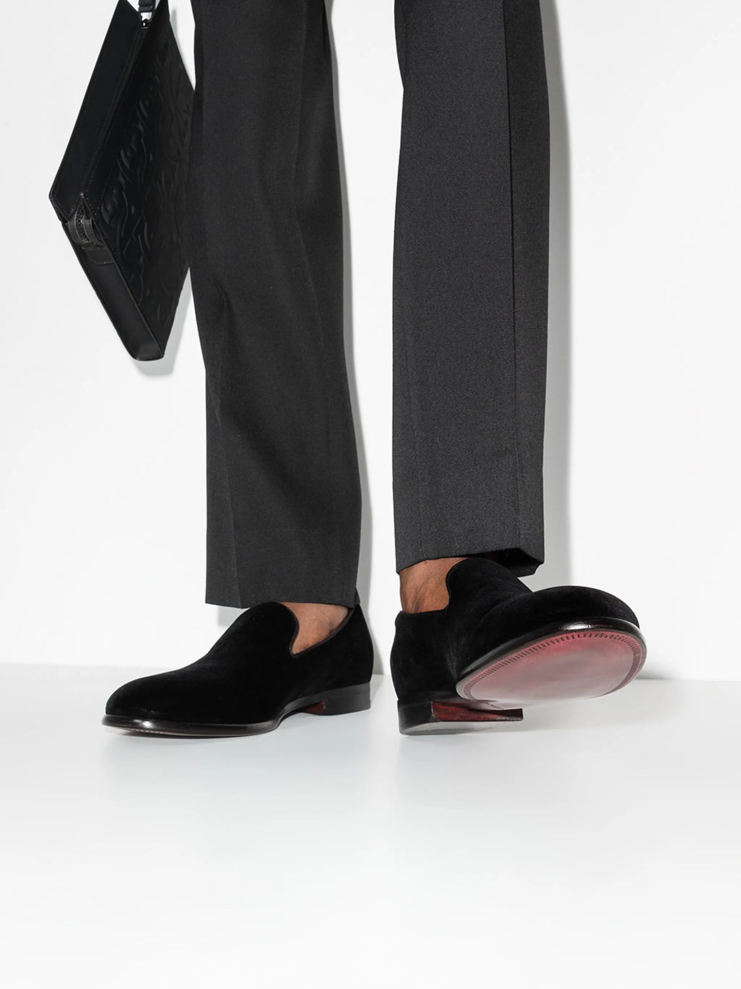 Leonardo velvet slippers