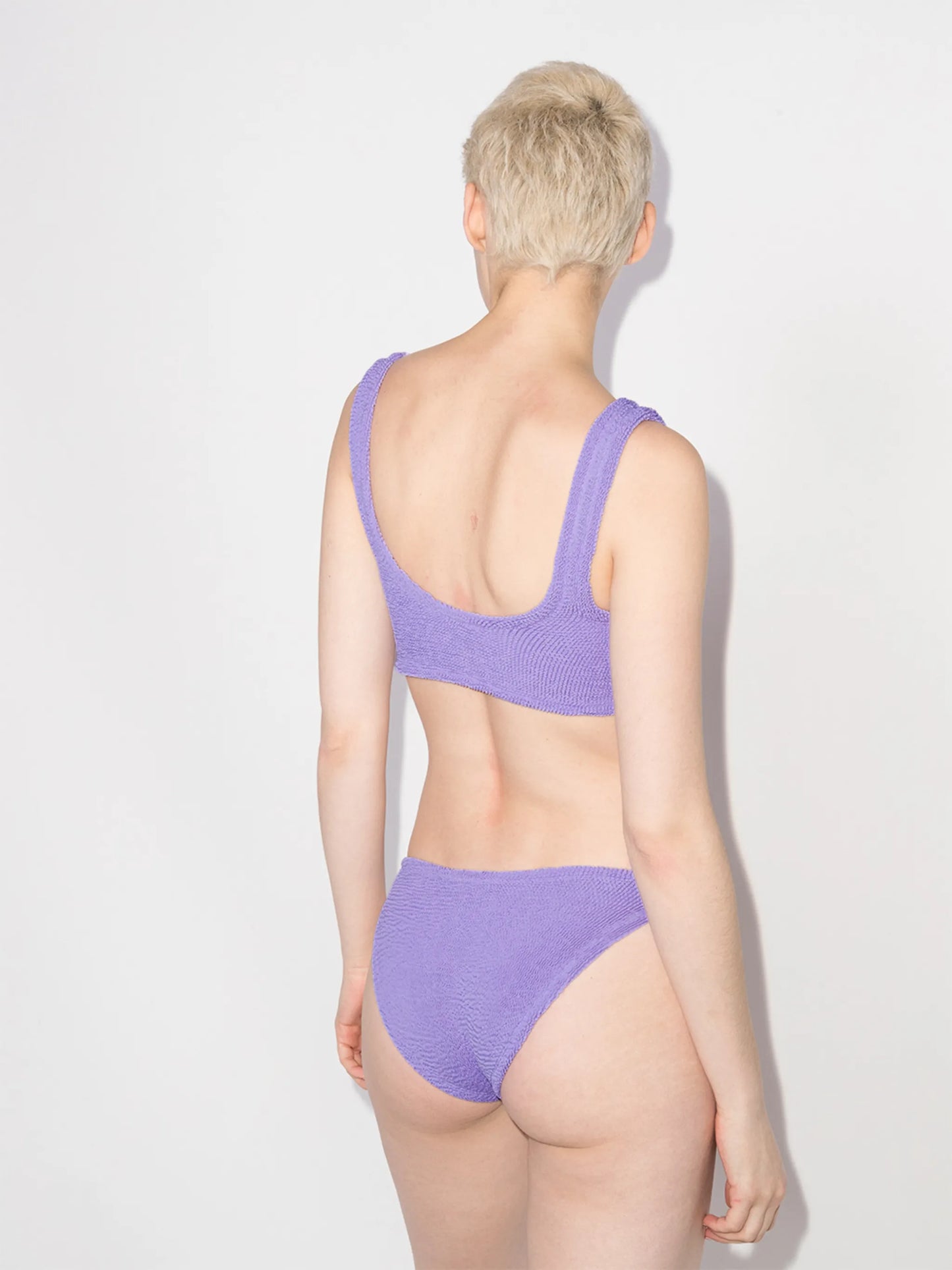 Xandra crinkle-effect bikini