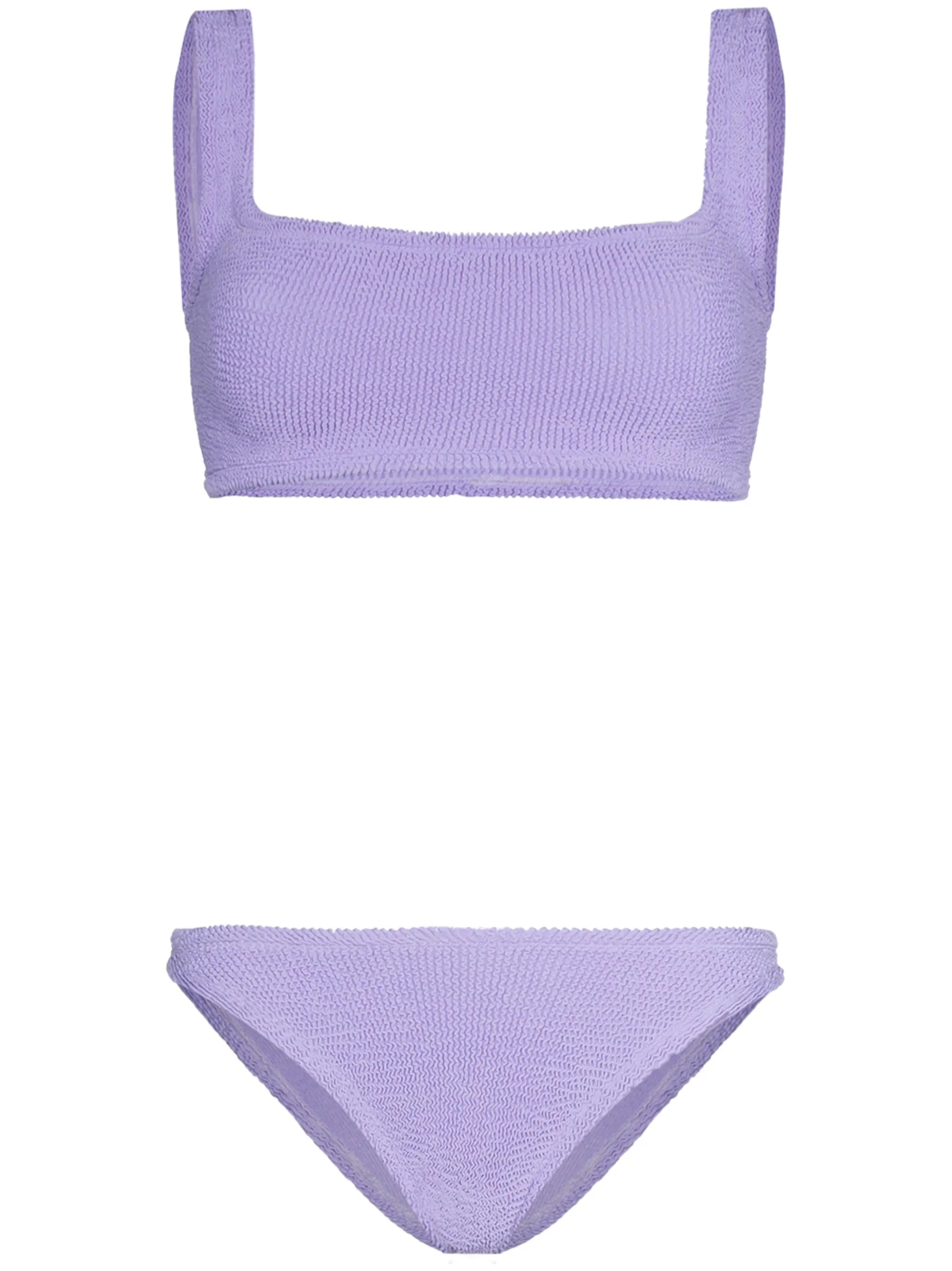 Xandra crinkle-effect bikini