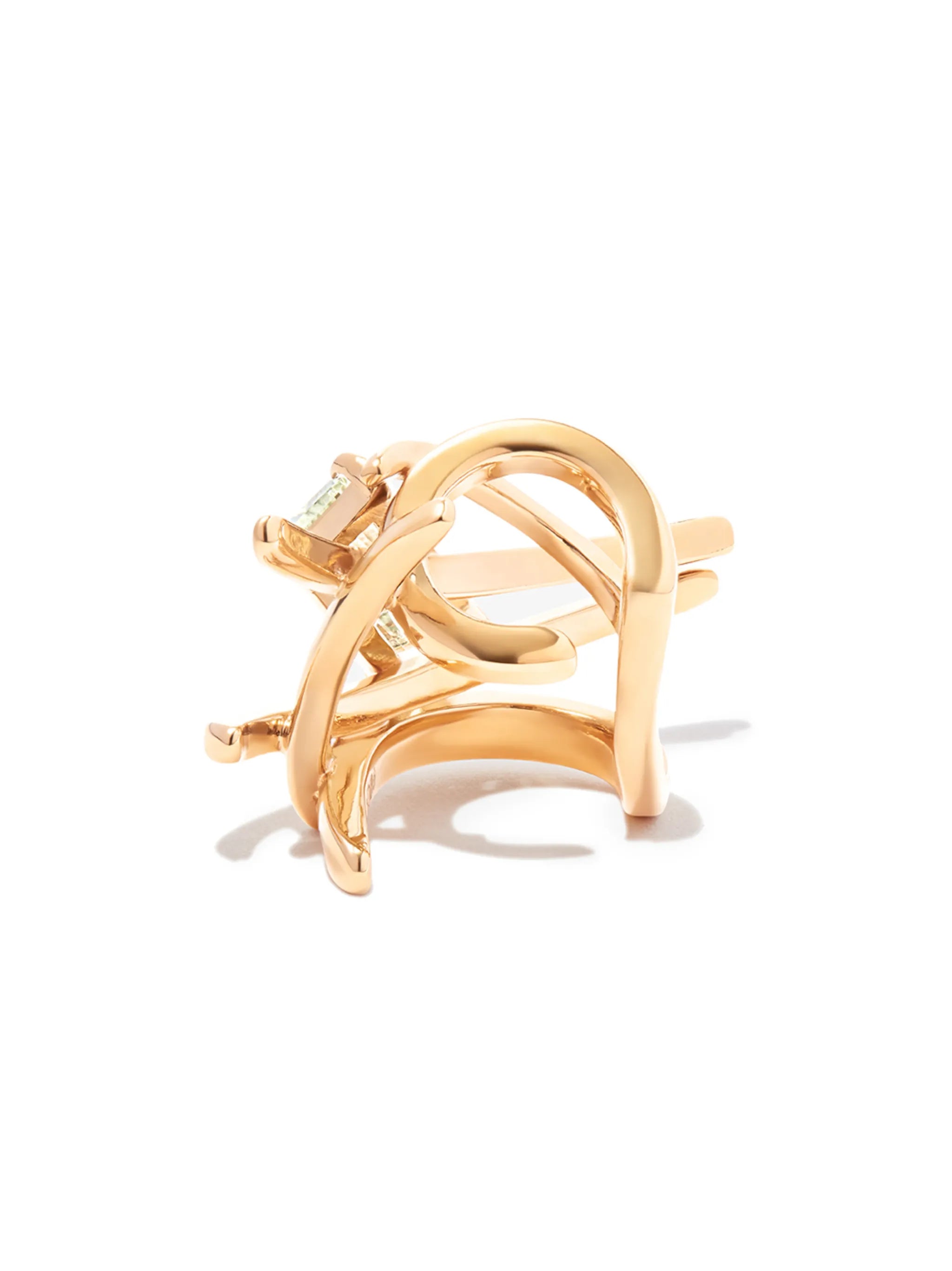 Twig quartz ear cuff