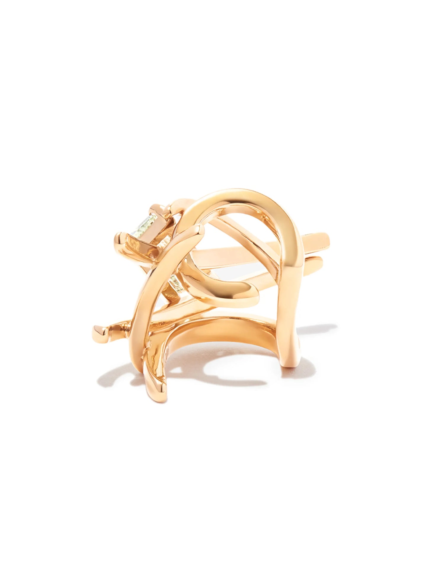 Twig quartz ear cuff