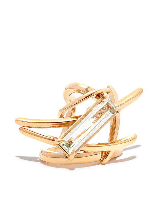 Twig quartz ear cuff