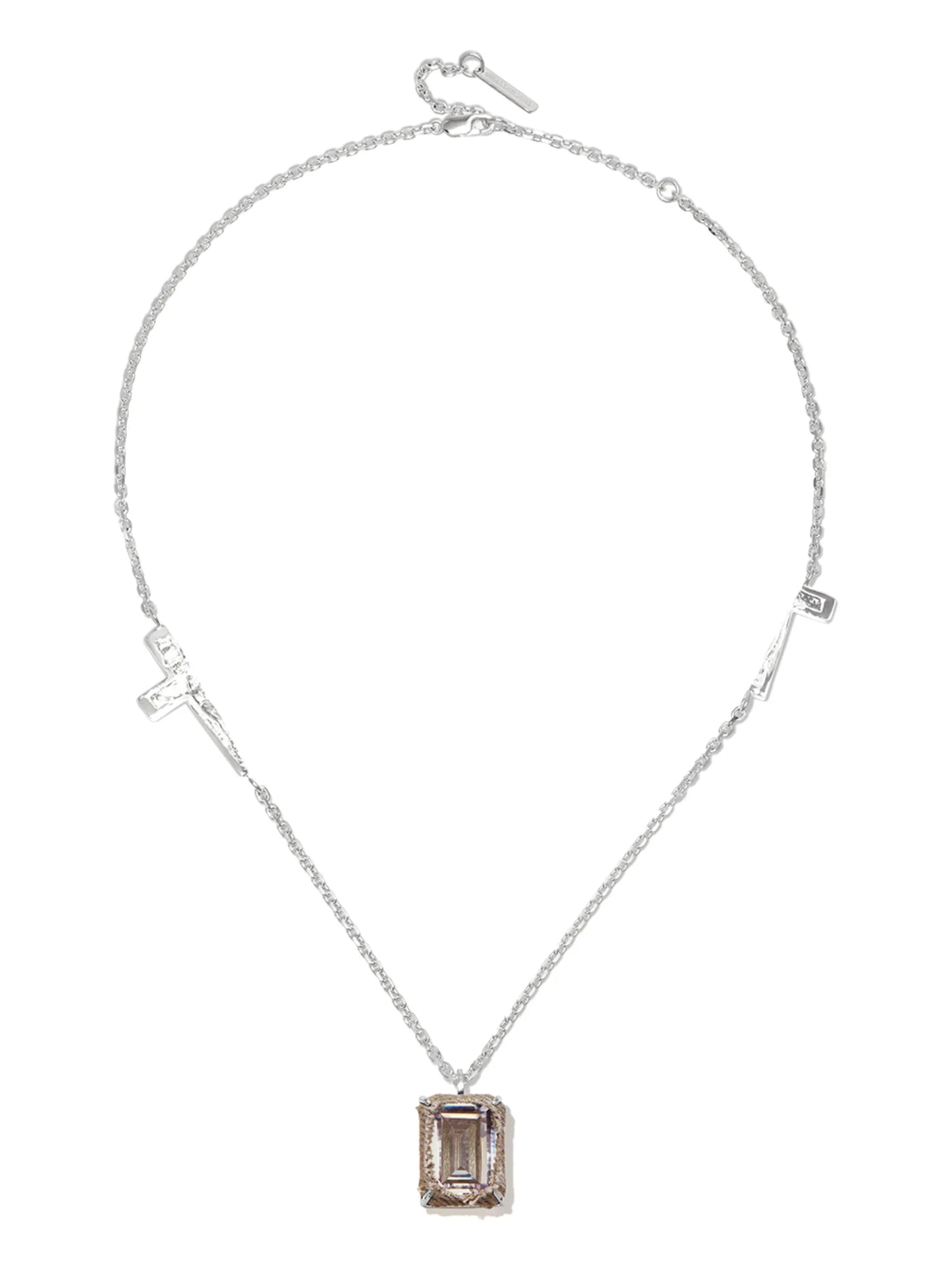 crystal-embellished pendant necklace