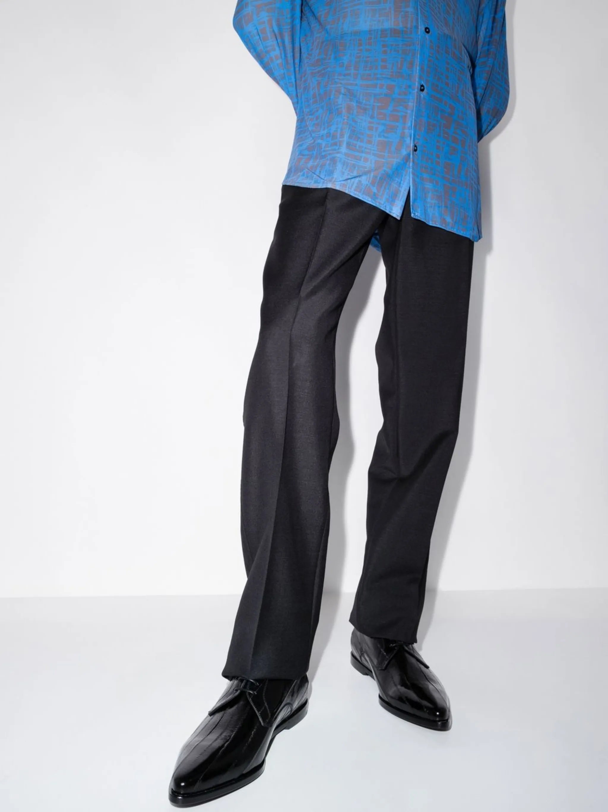 point-toe Derby shoes