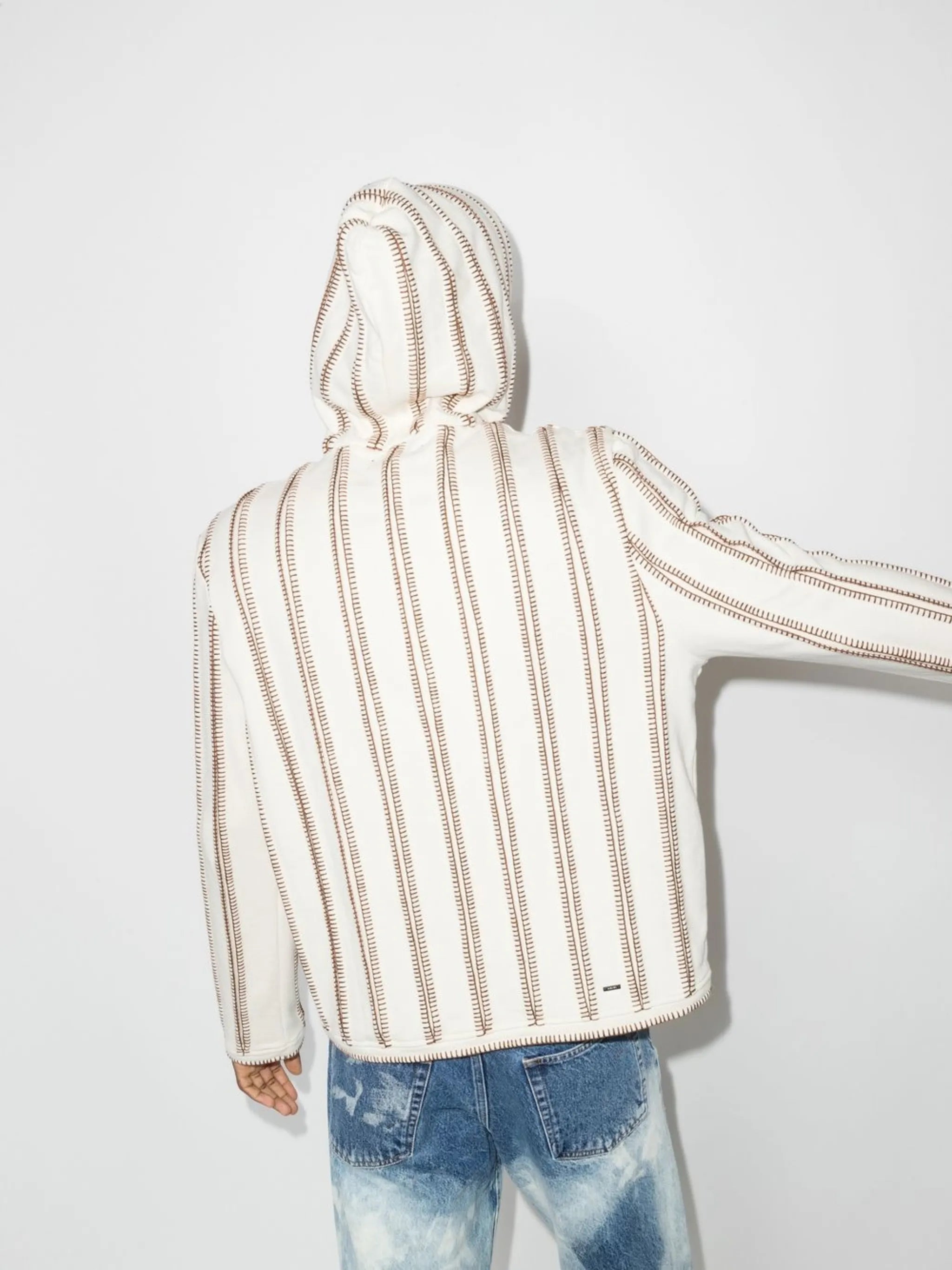 contrast-stitch sweatshirt