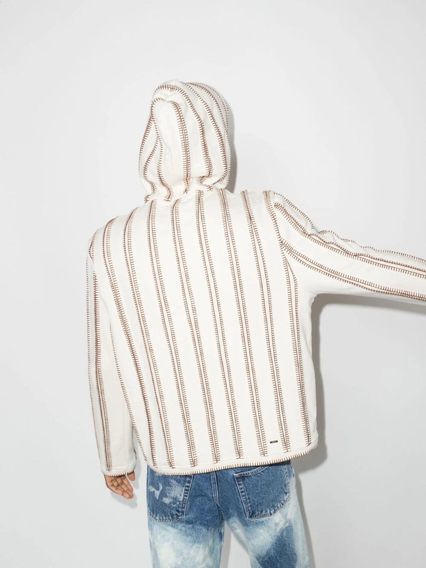 contrast-stitch sweatshirt