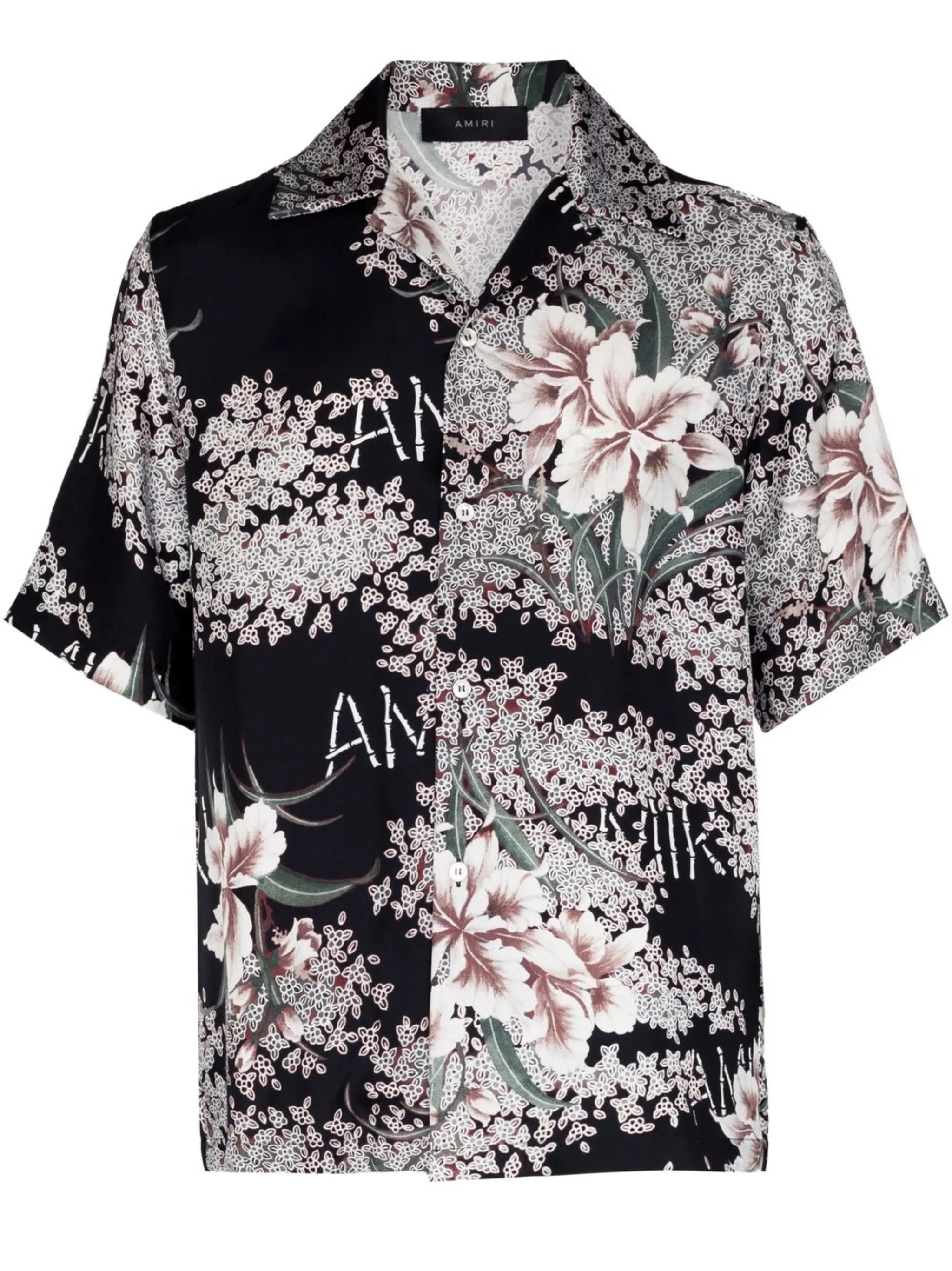 Hibiscus Tiki bowling shirt