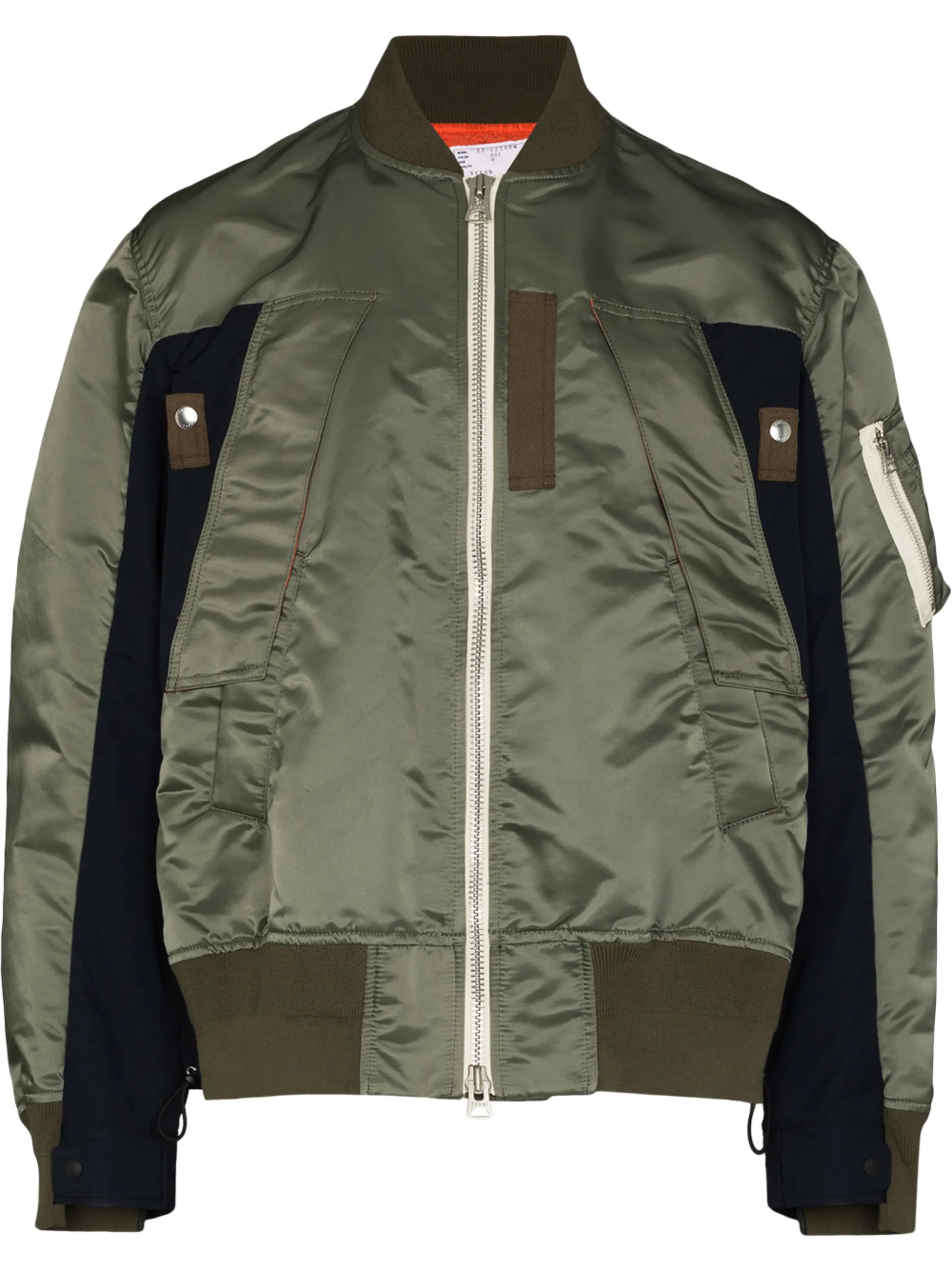 panelled bomber jacket