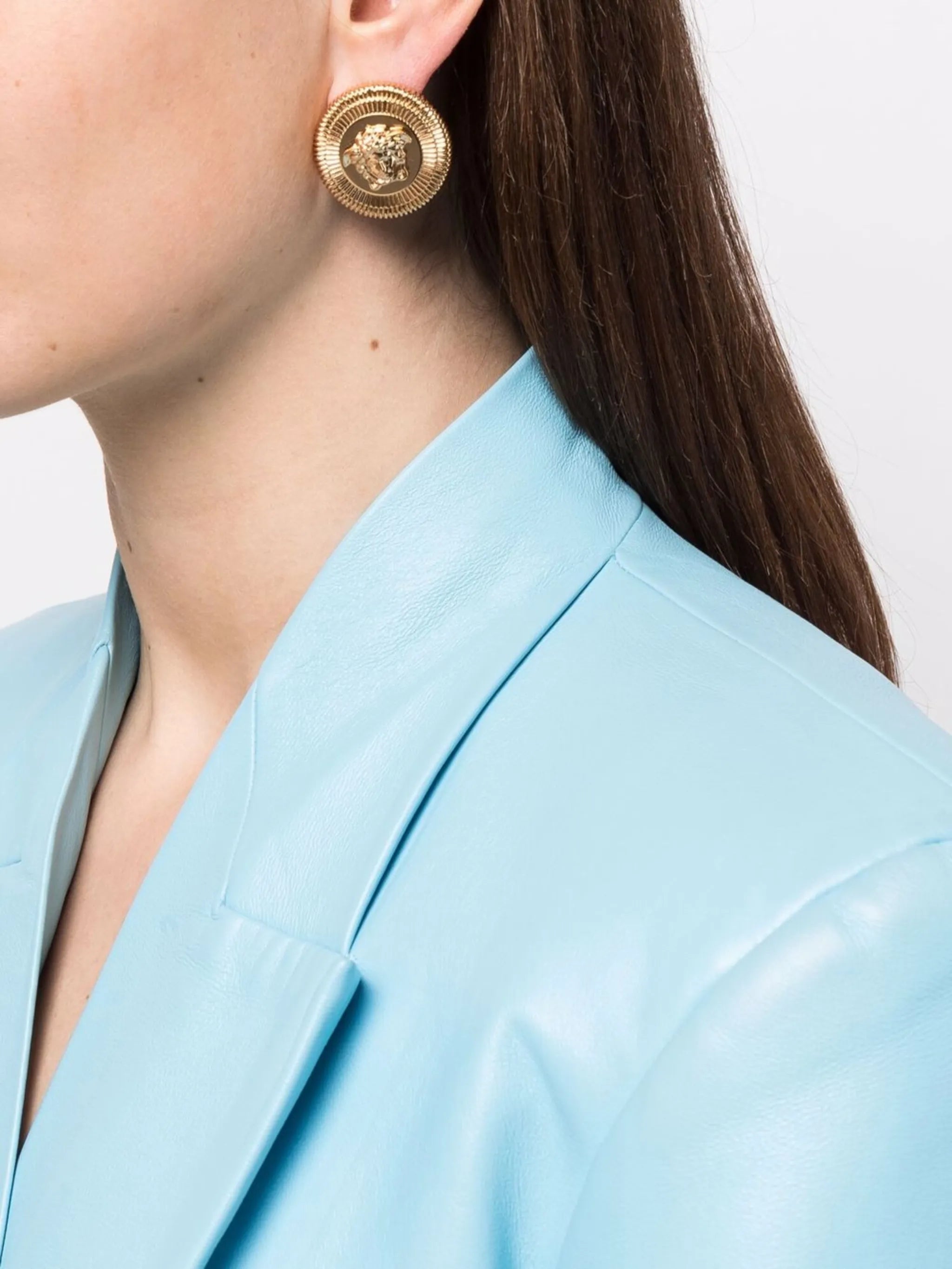 Medusa-detail stud earrings