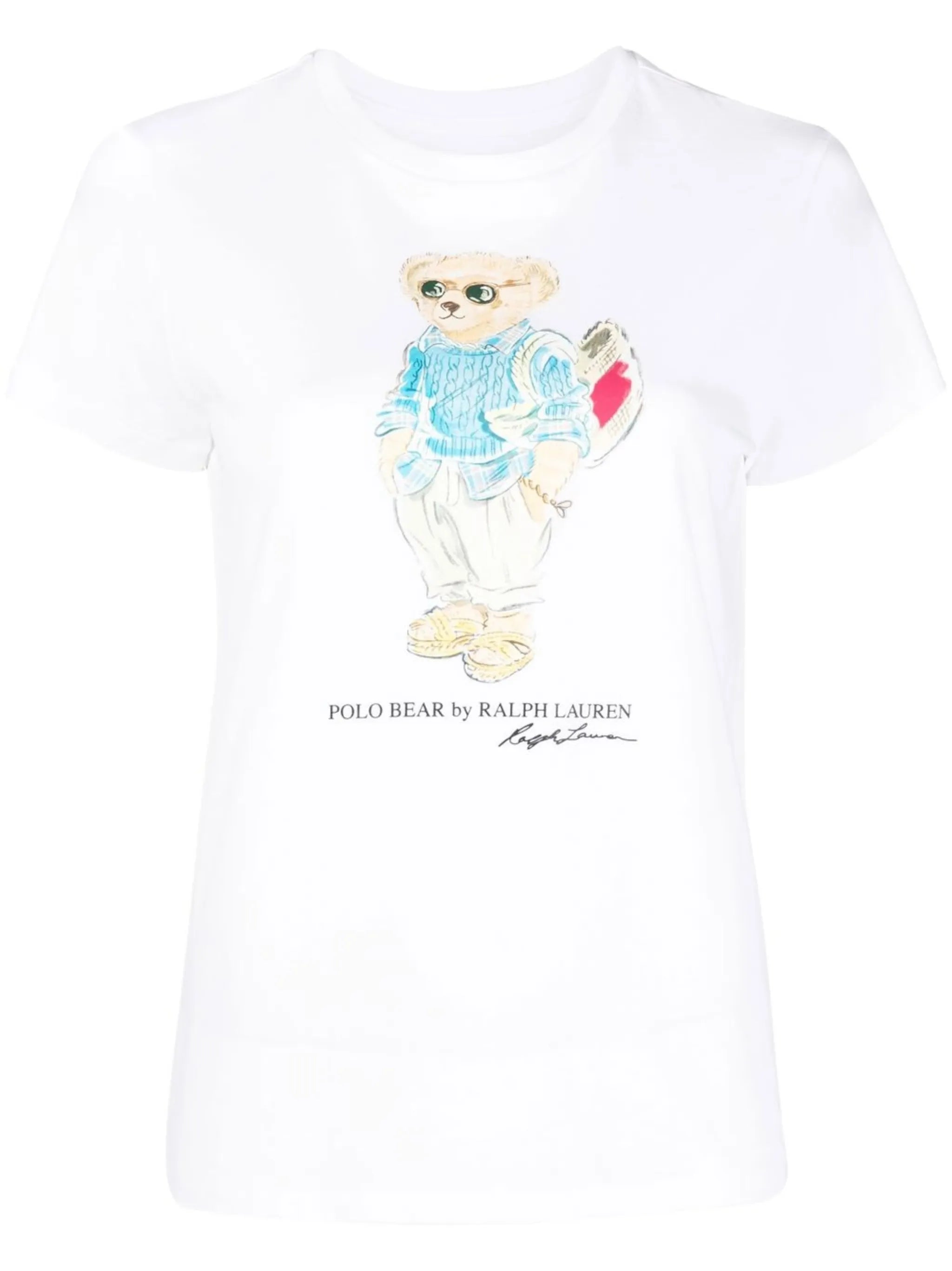 Polo Bear-print cotton T-shirt
