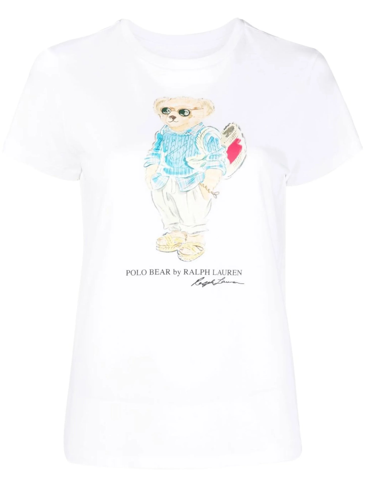 Polo Bear-print cotton T-shirt
