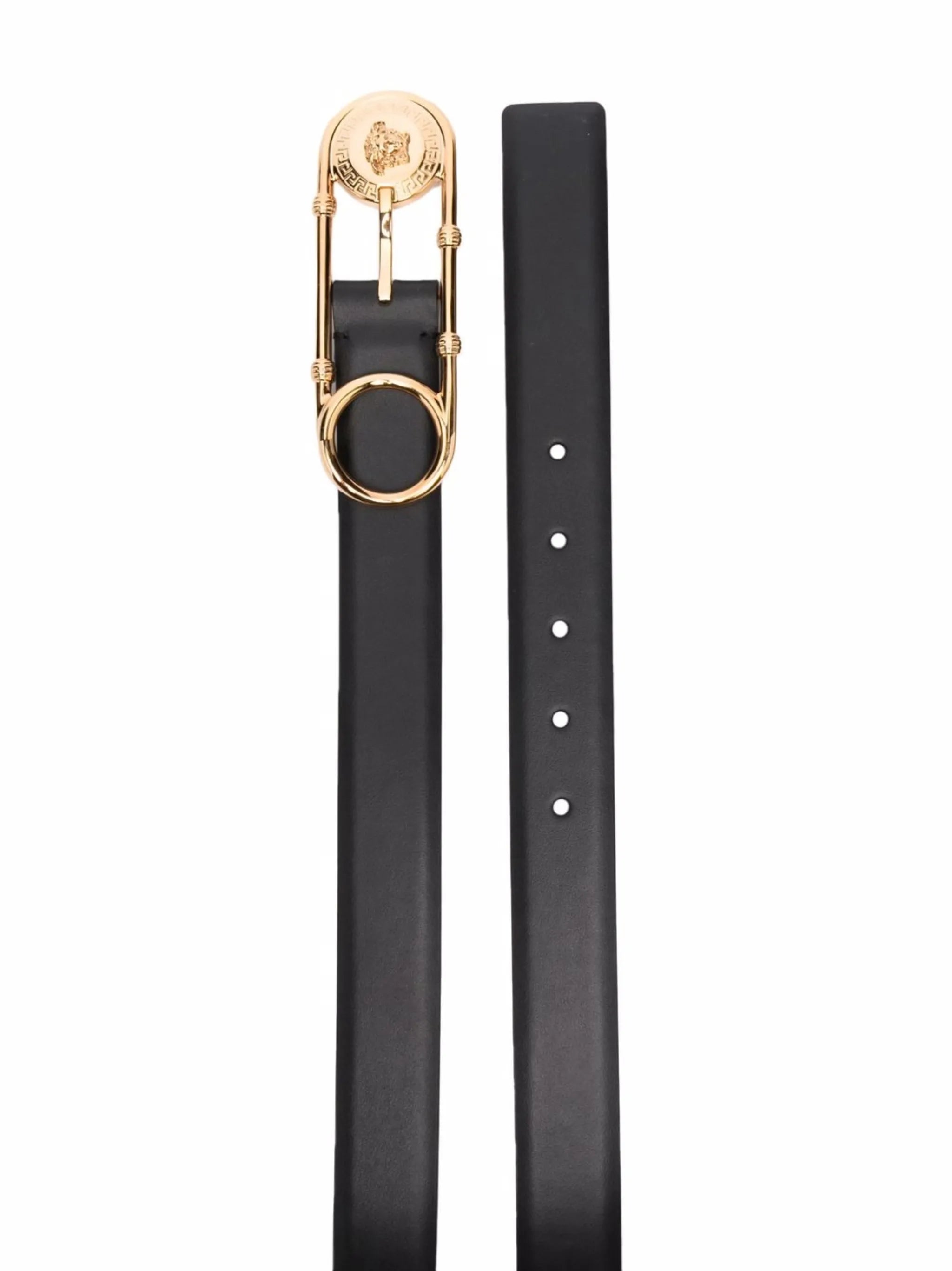 Safety Pin leather belt