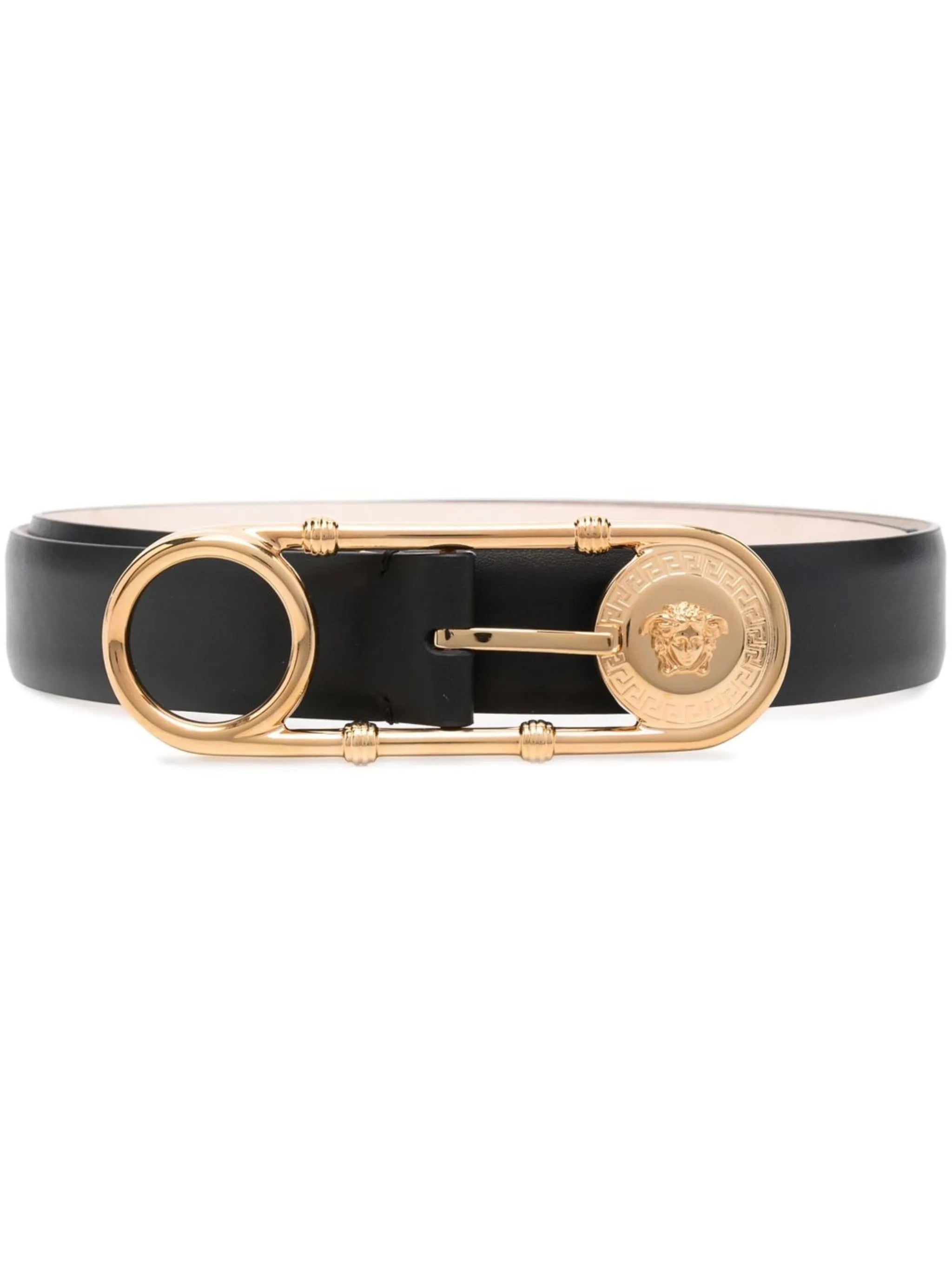 Safety Pin leather belt