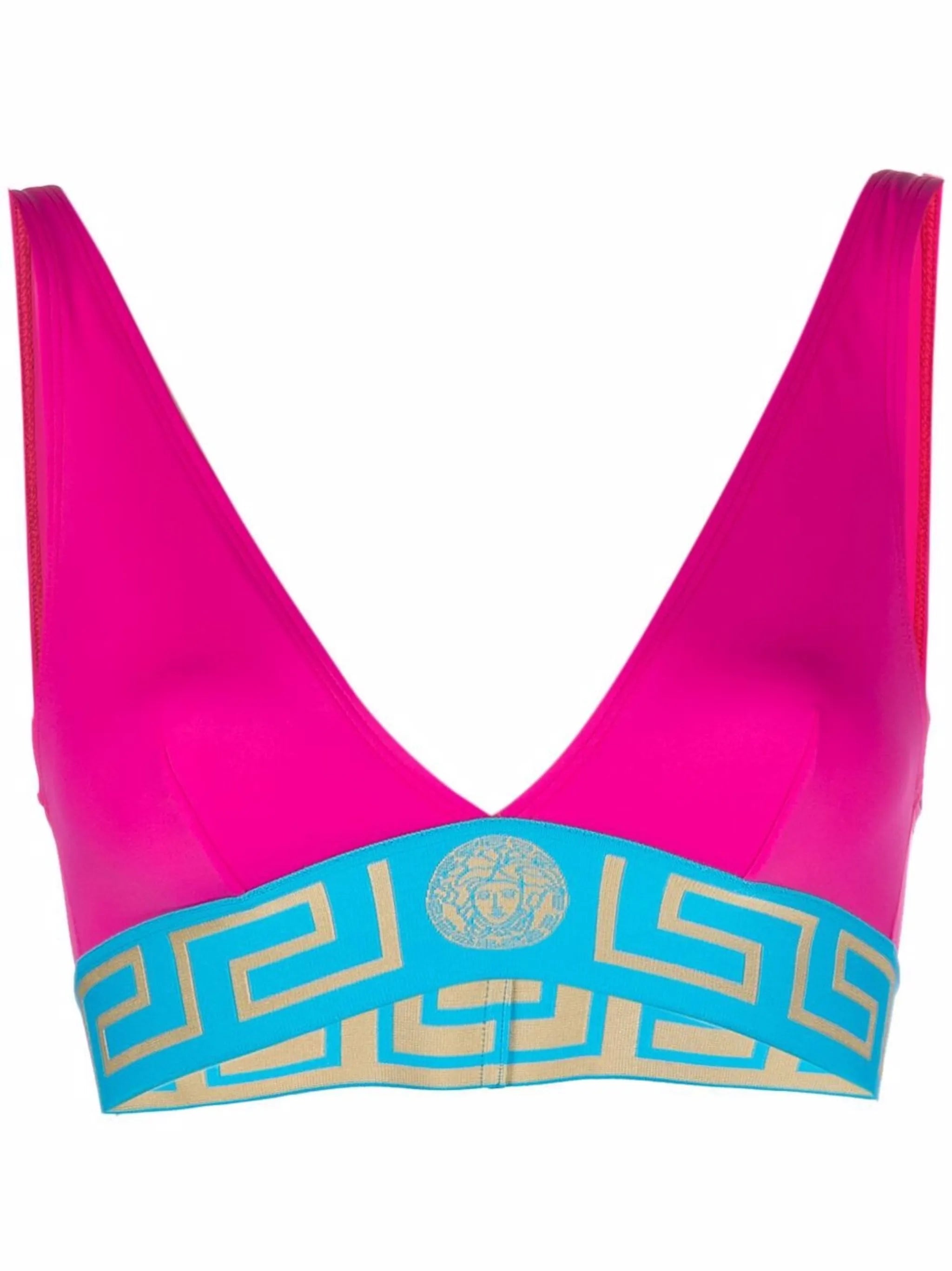 logo triangle bikini top