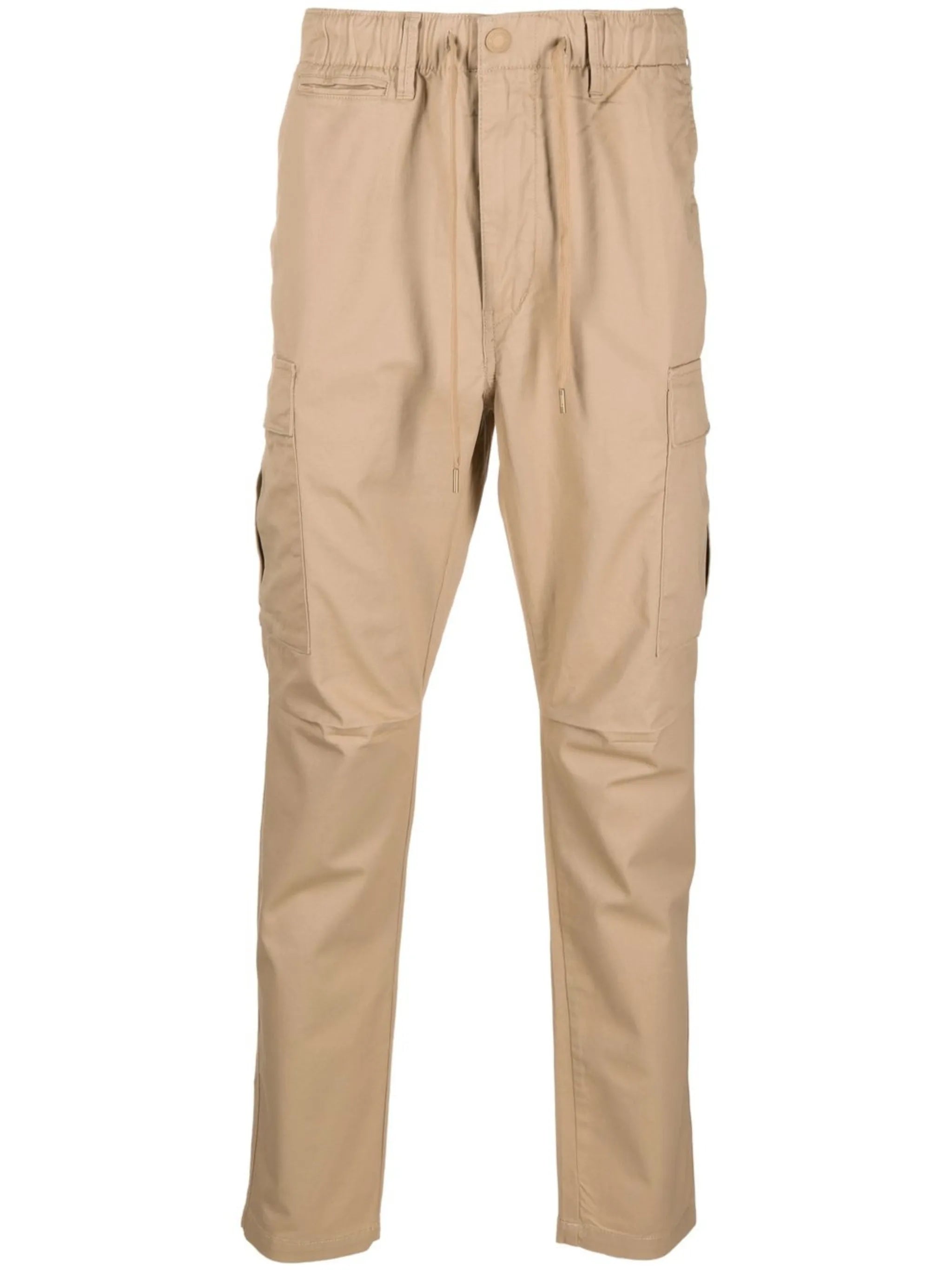 drawstring-waist cargo trousers