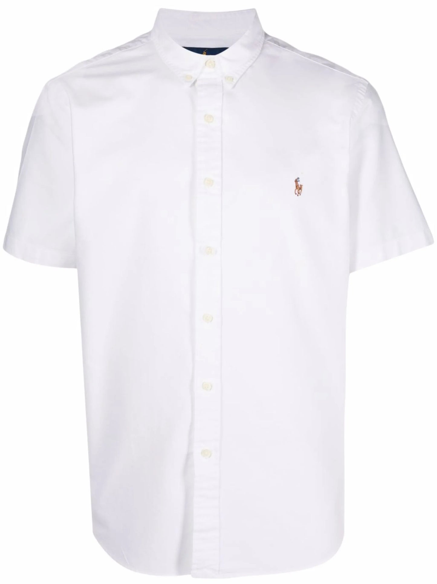 embroidered Oxford short-sleeve shirt