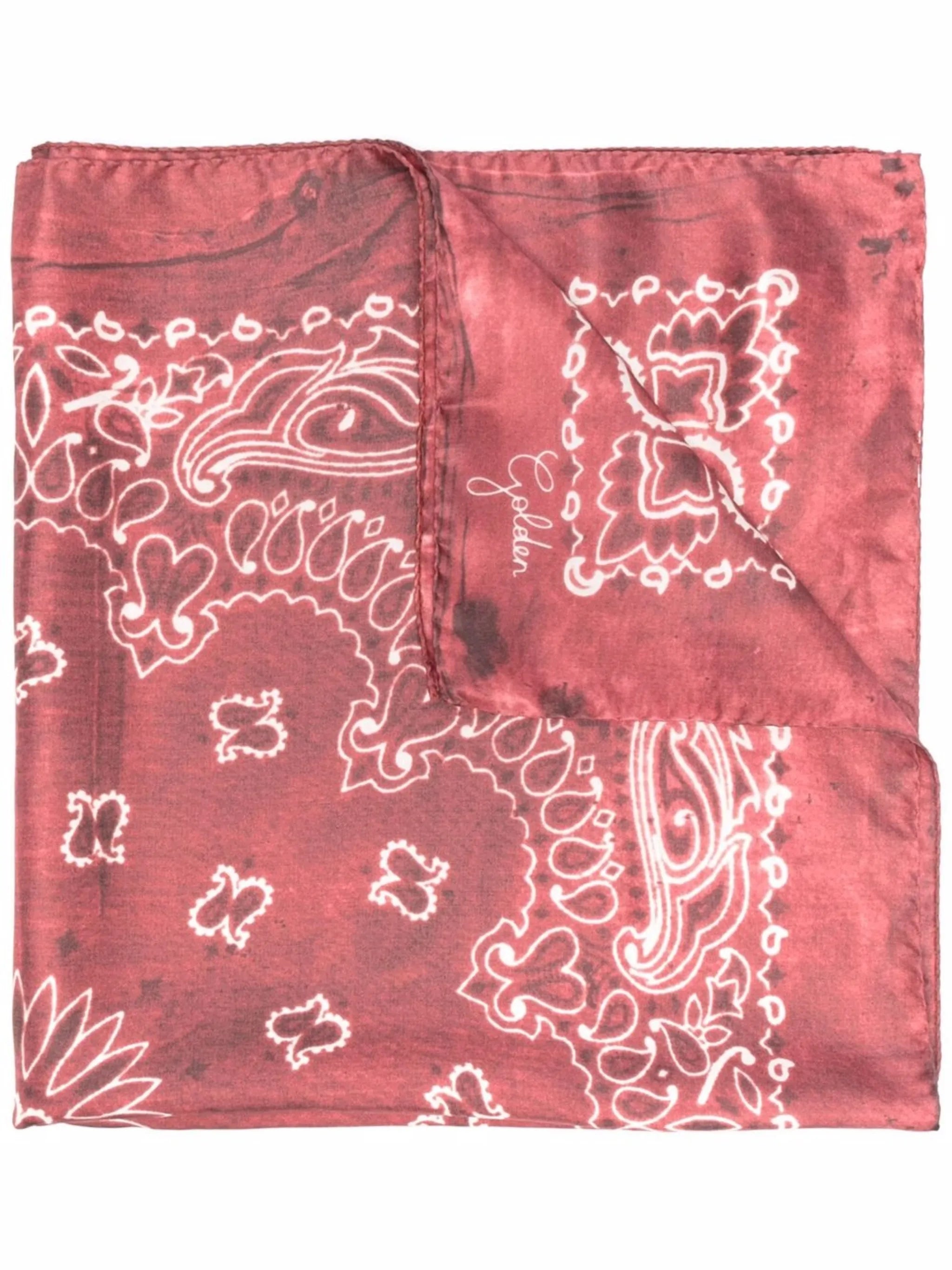 scarf with paisley print