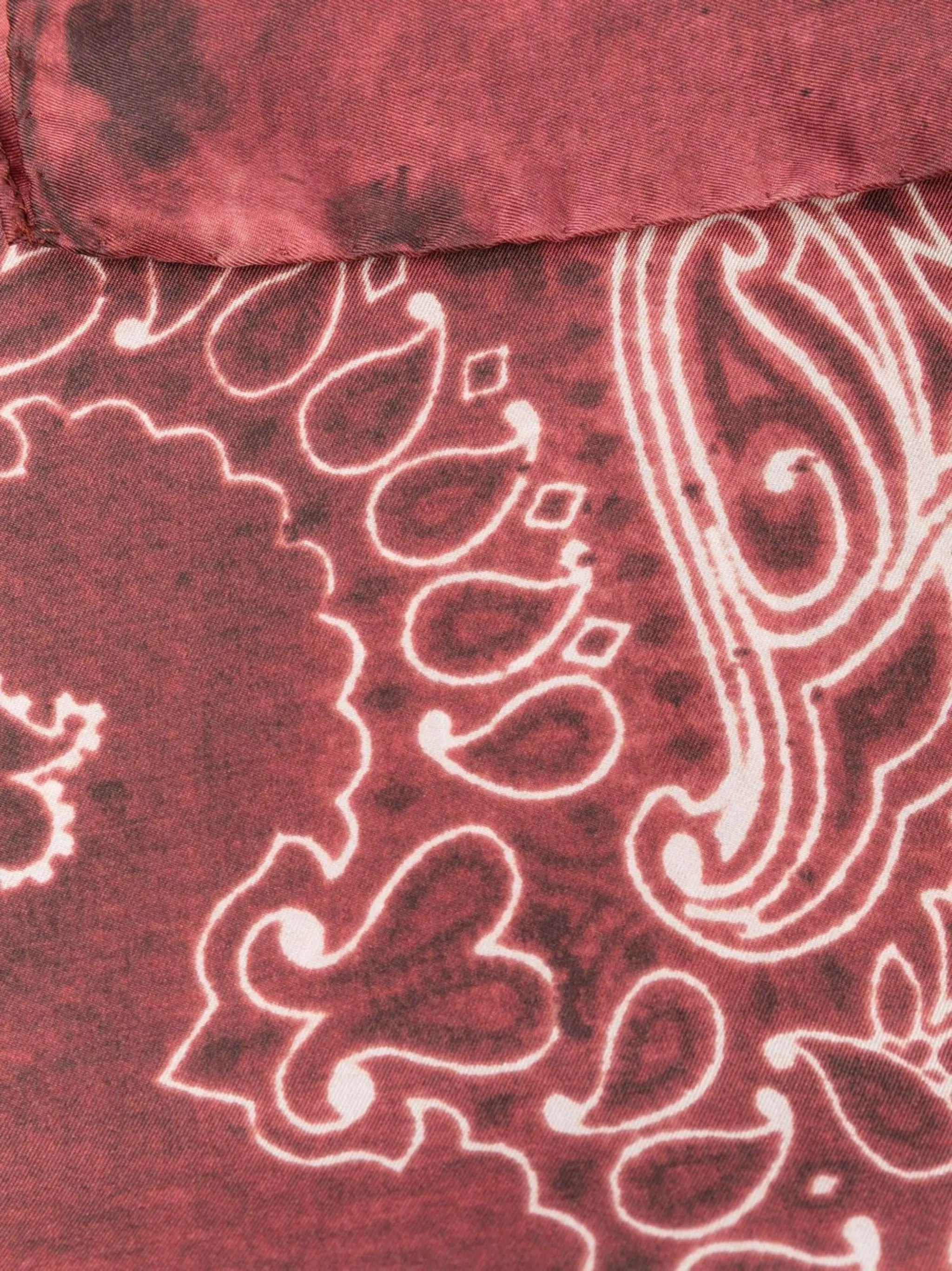scarf with paisley print