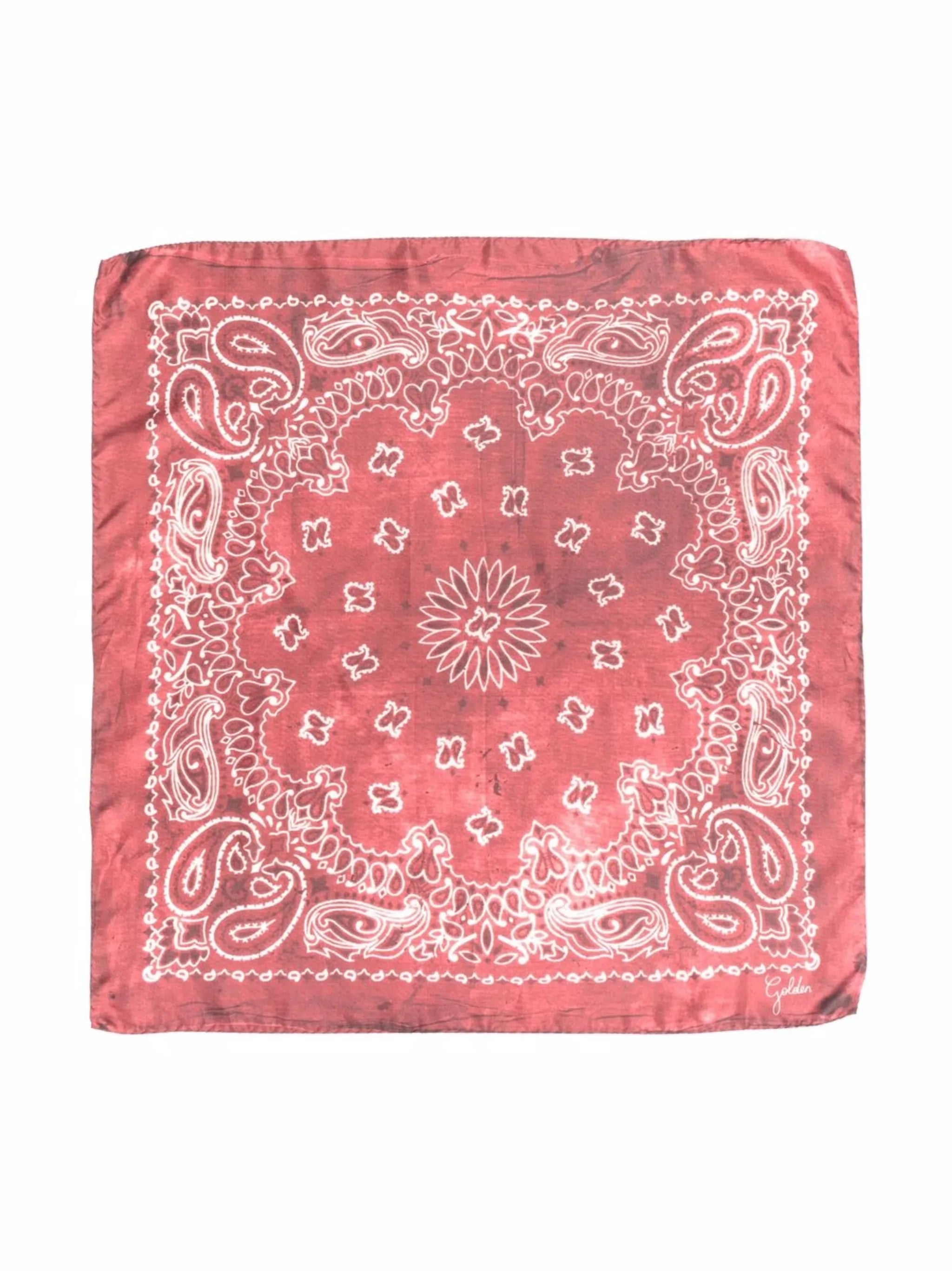scarf with paisley print