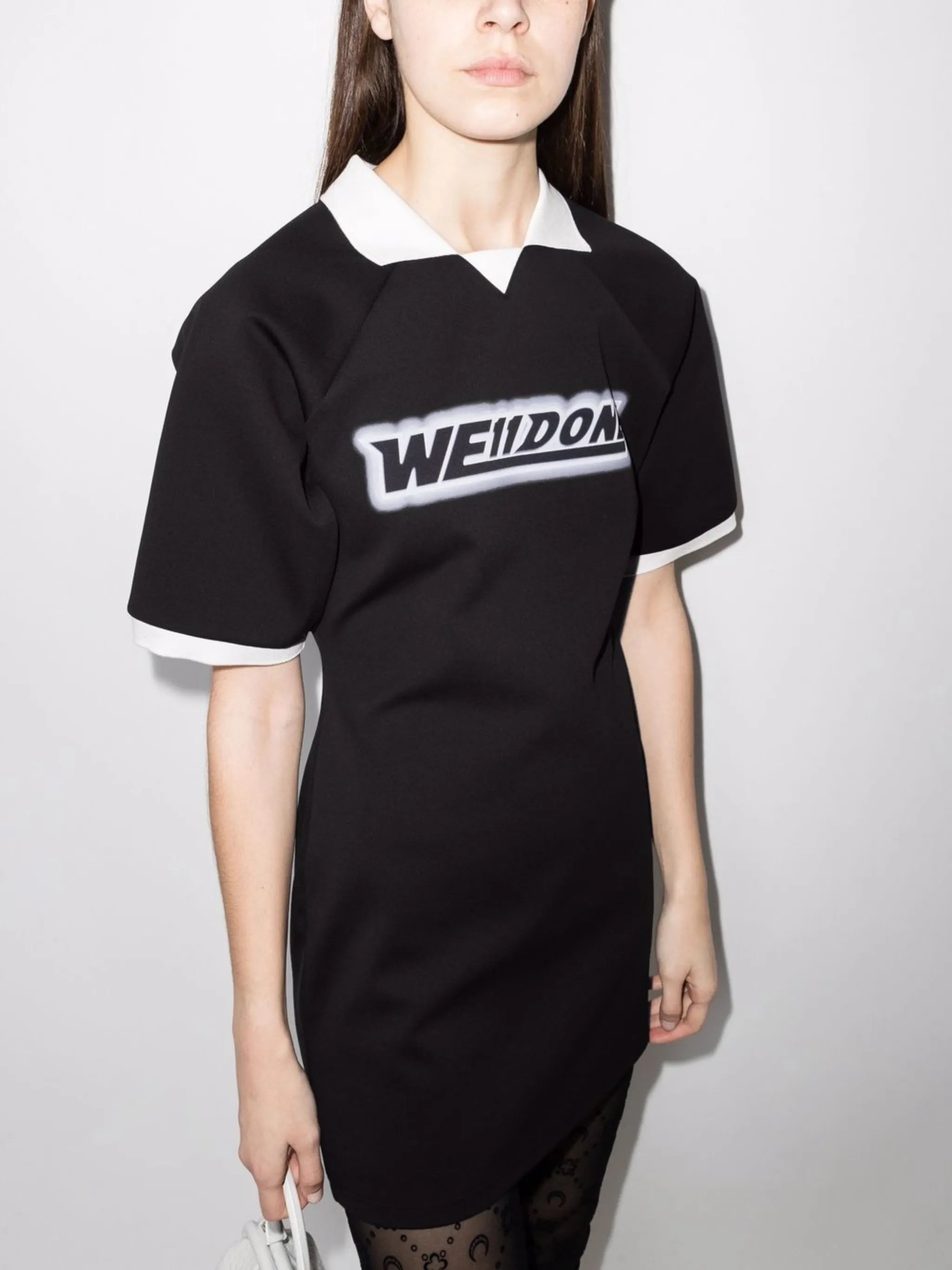 logo-print mini dress