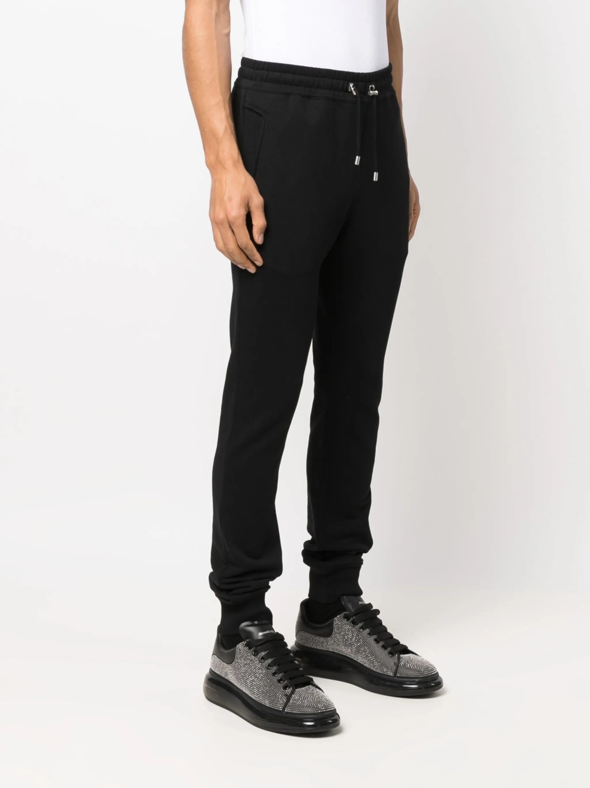 logo-tape track pants