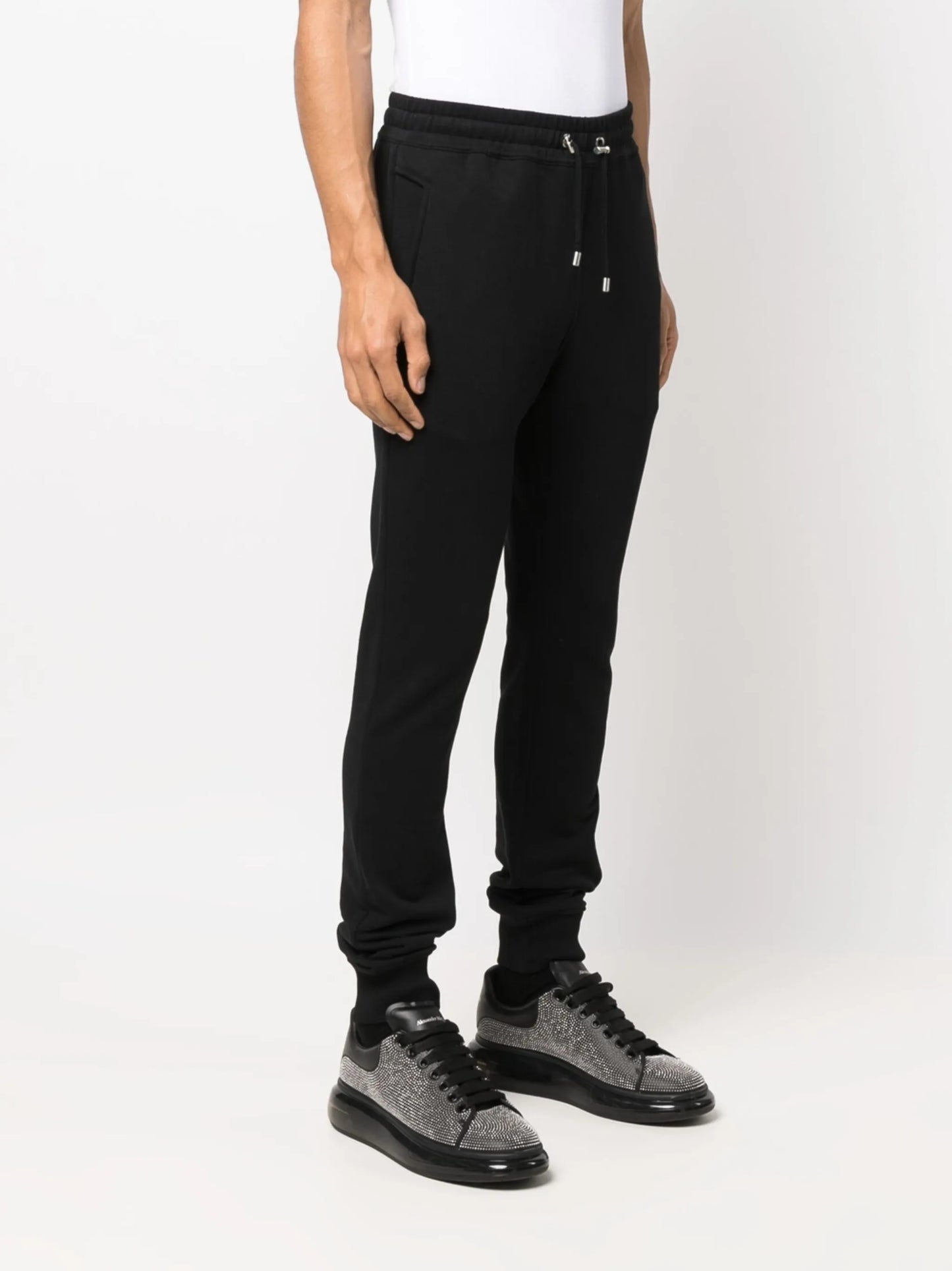 logo-tape track pants