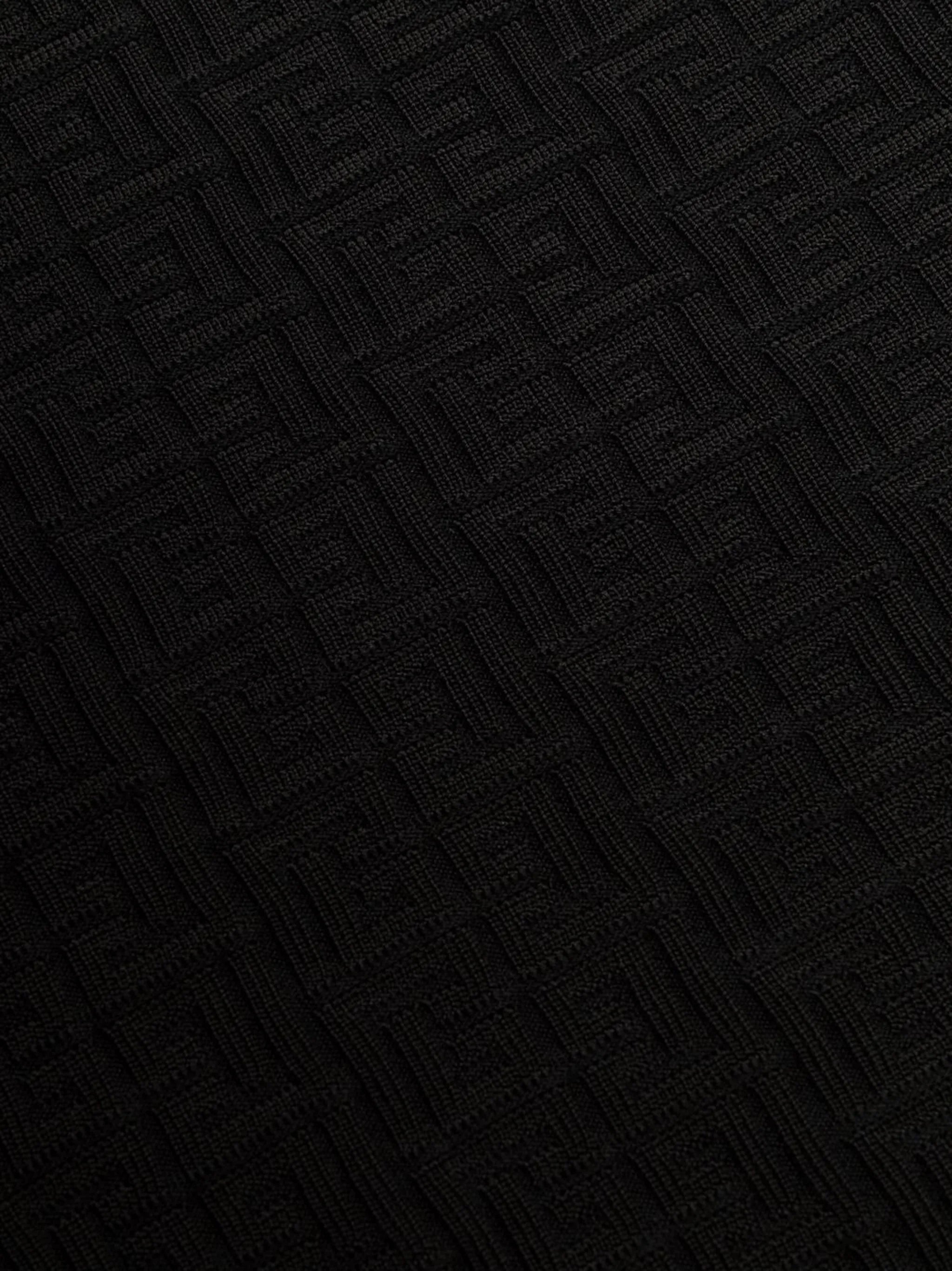 textured-knit monogram minidress