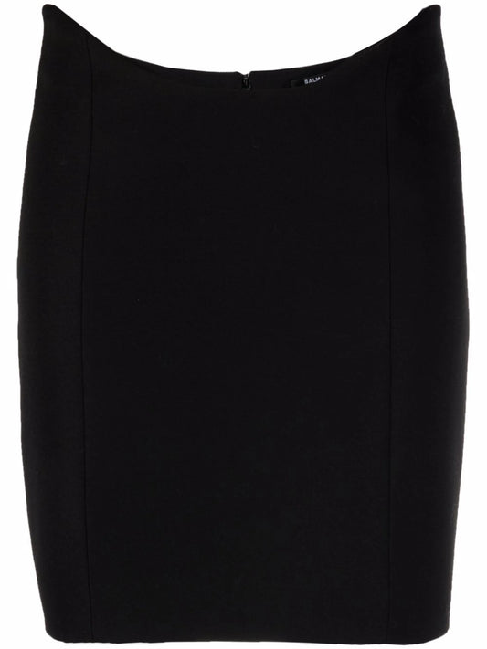 curved waist fitted skirt
