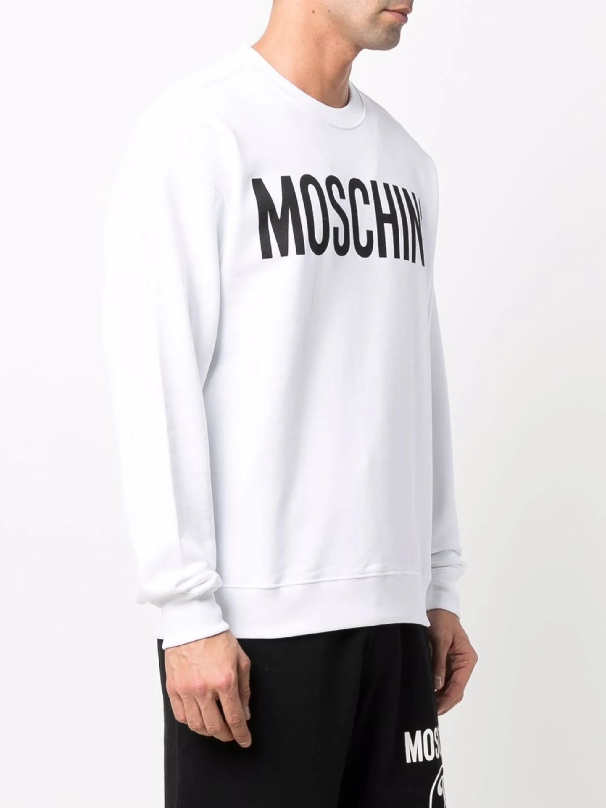 logo-print organic cotton sweatshirt