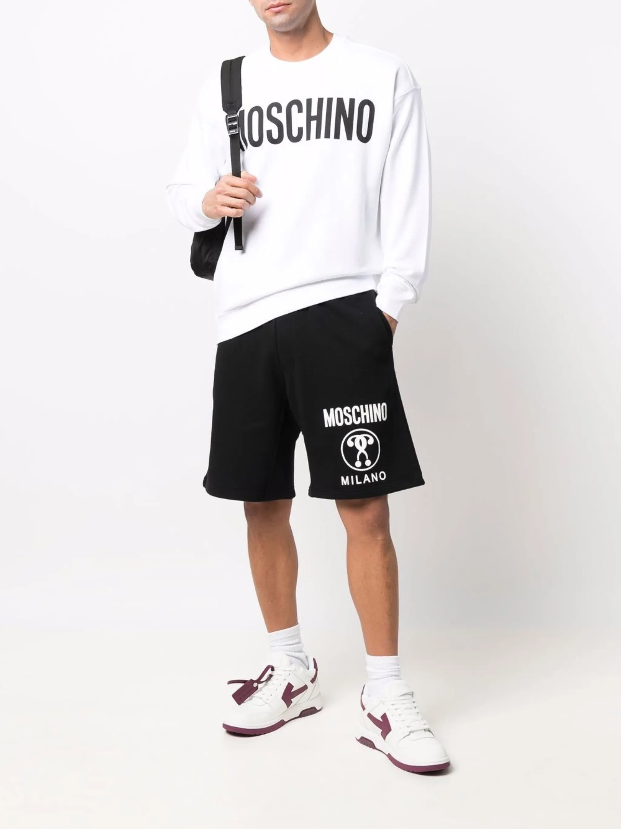 logo-print organic cotton sweatshirt