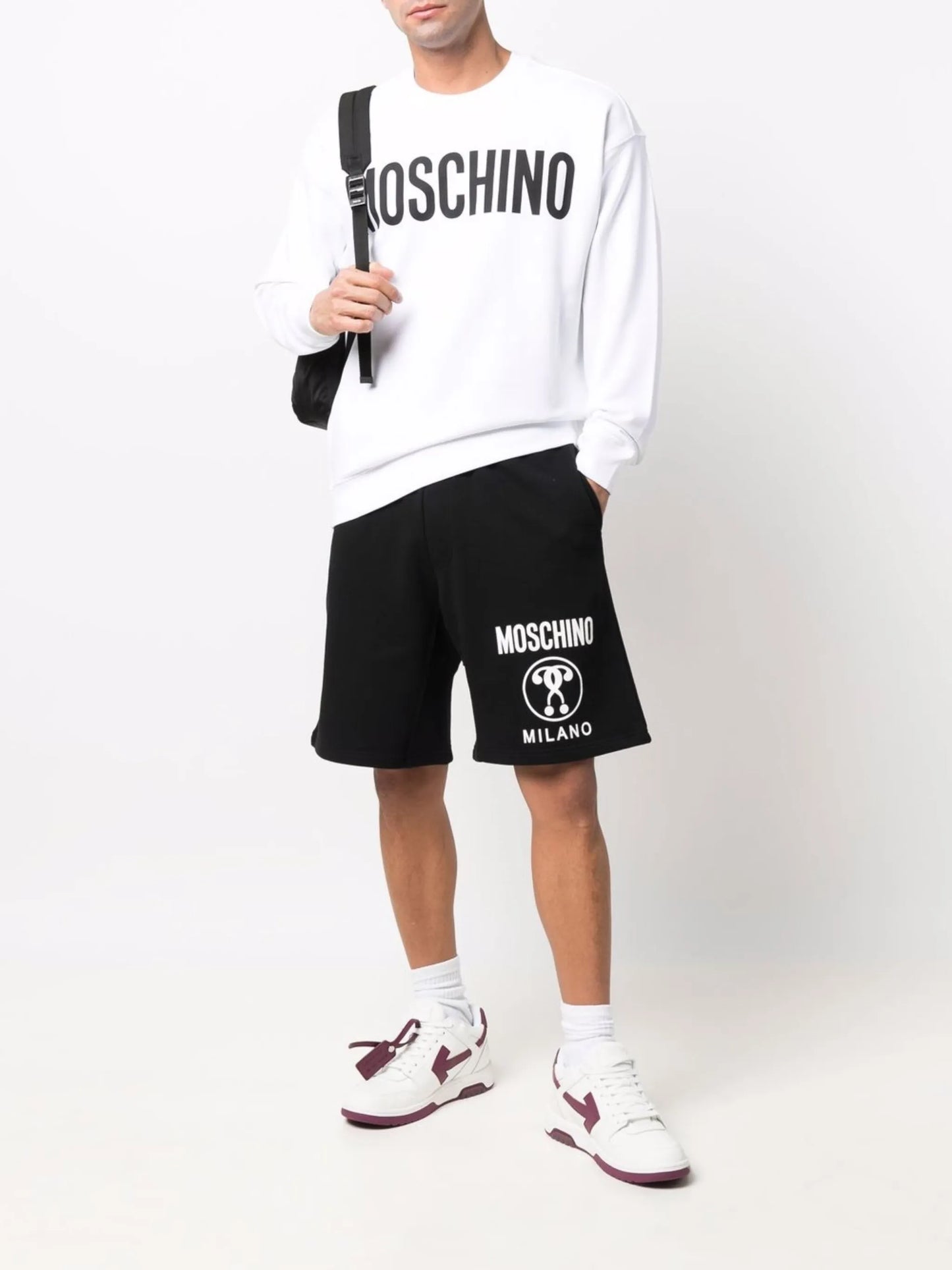 logo-print organic cotton sweatshirt