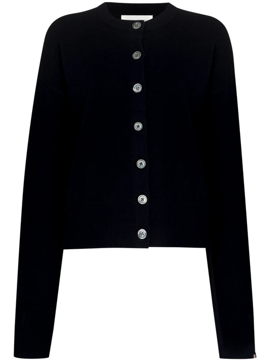 button-up cashmere-blend cardigan