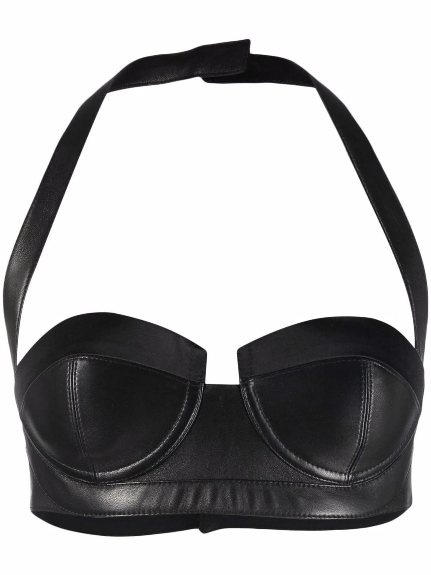 halterneck sweetheart-neck bra