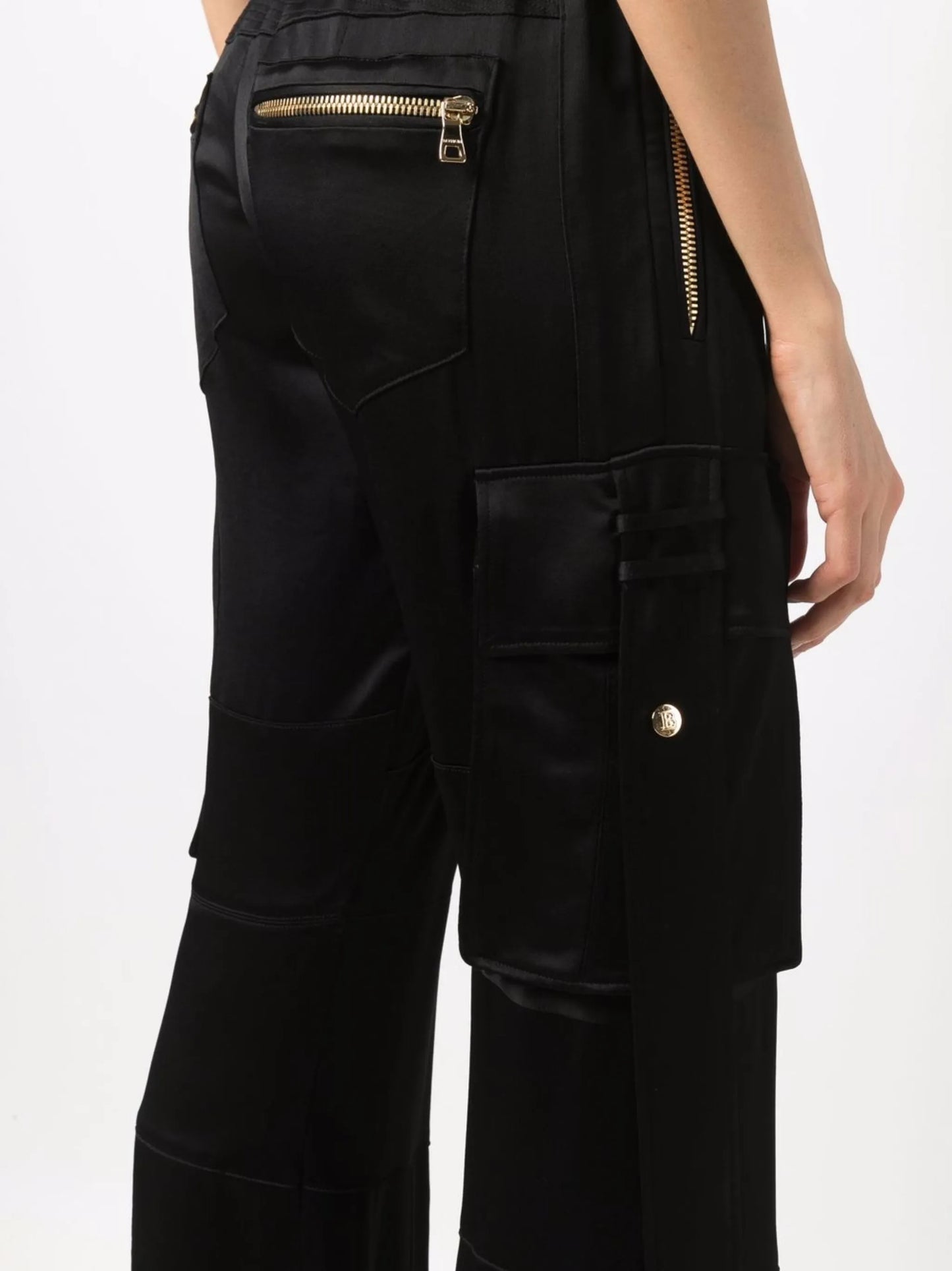 satin cargo trousers