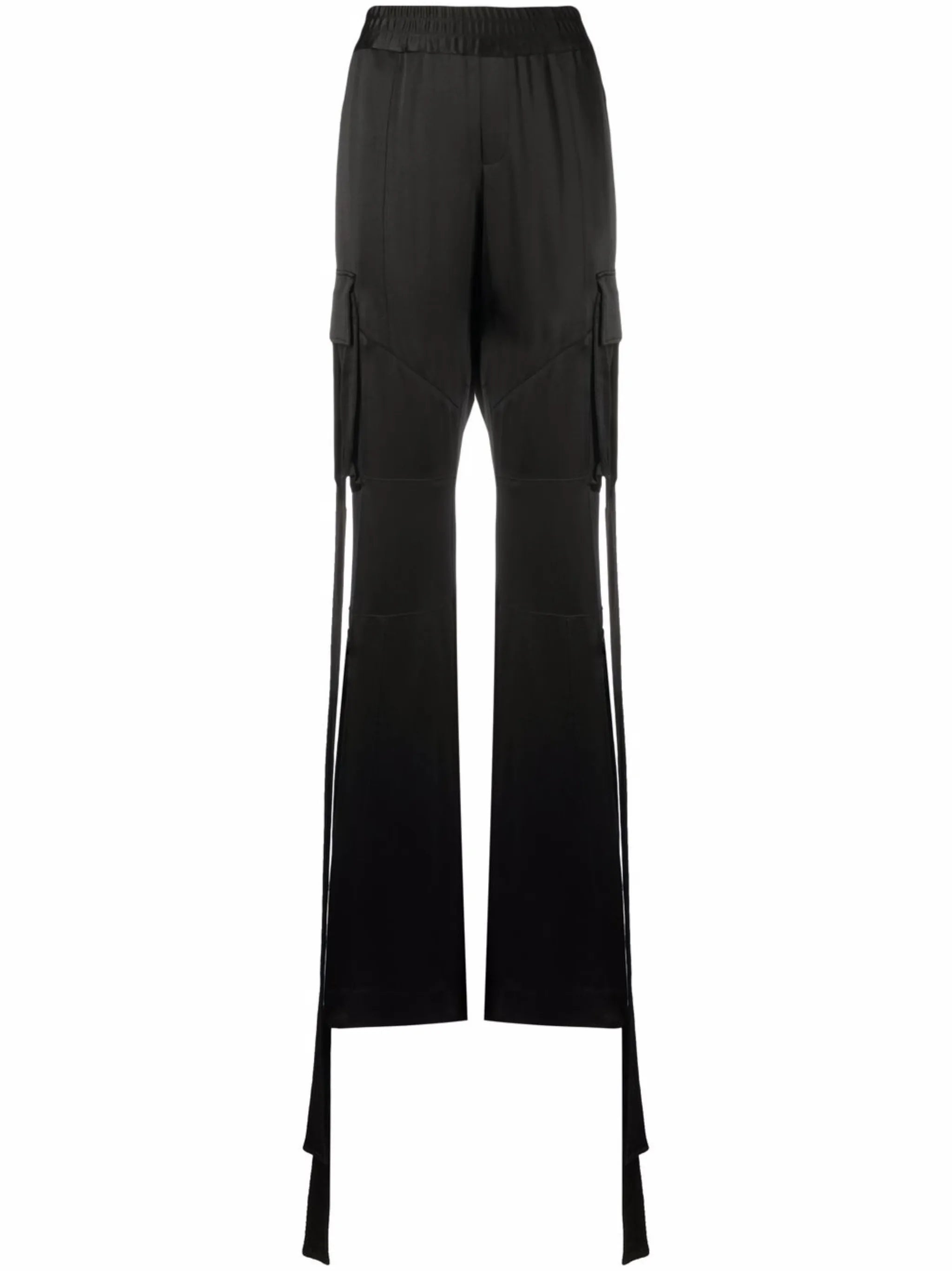 satin cargo trousers