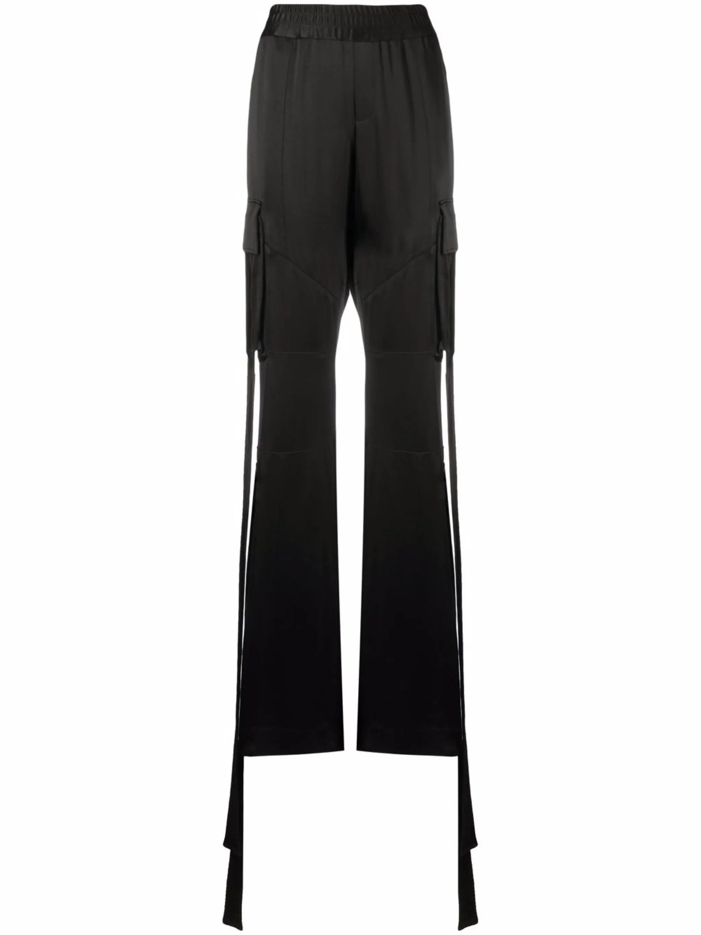 satin cargo trousers