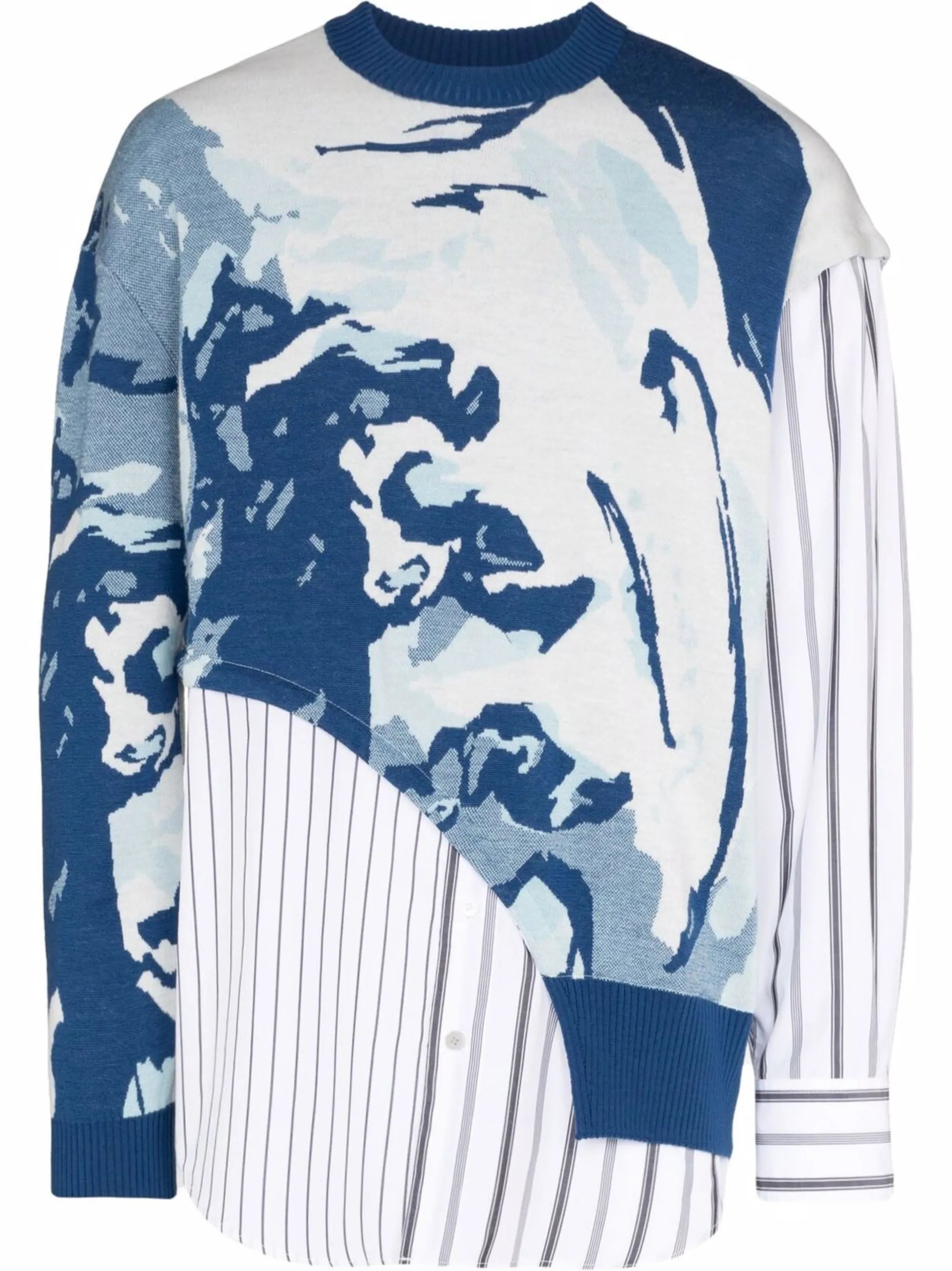 abstract-pattern hybrid jumper