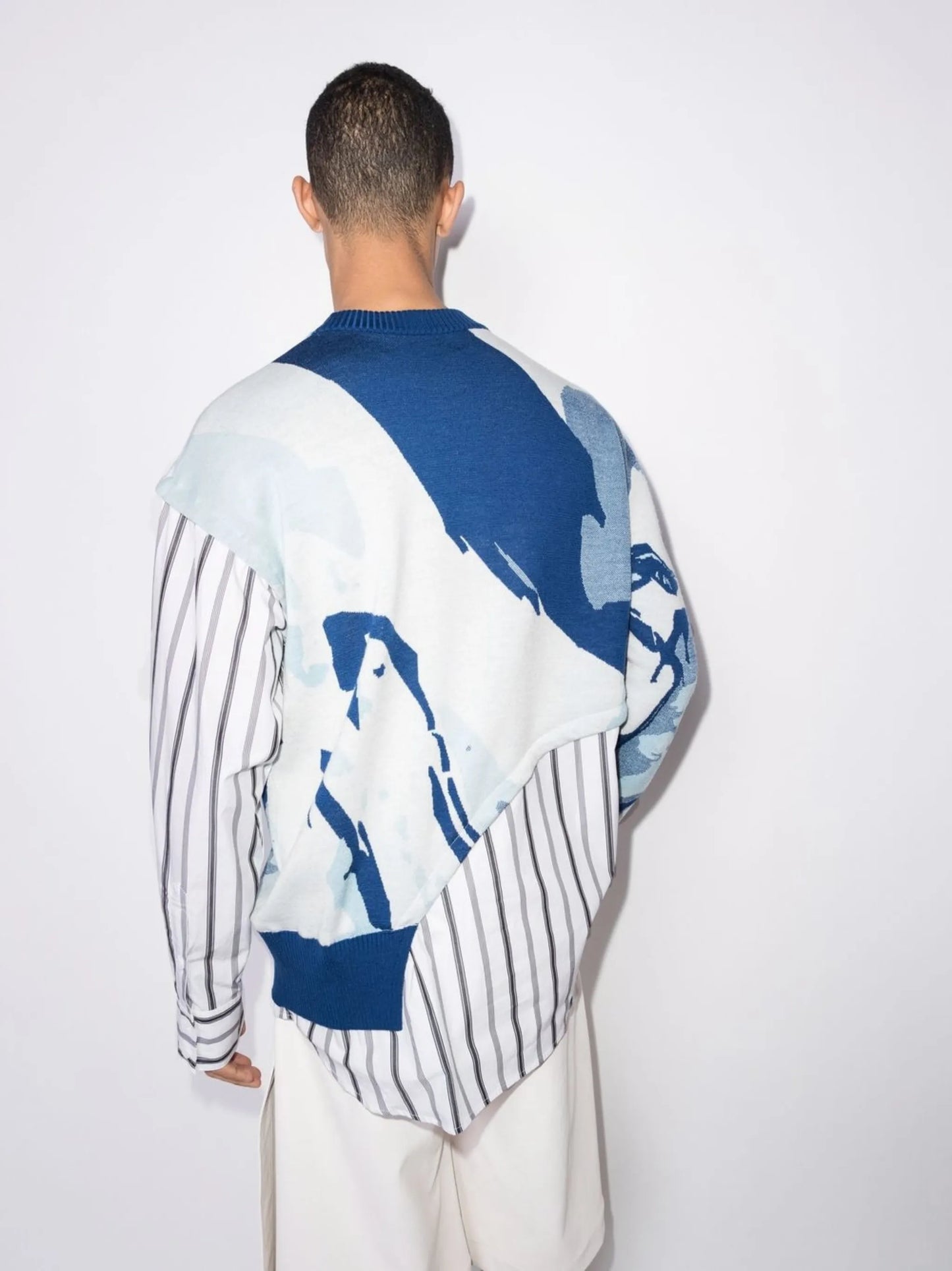 abstract-pattern hybrid jumper