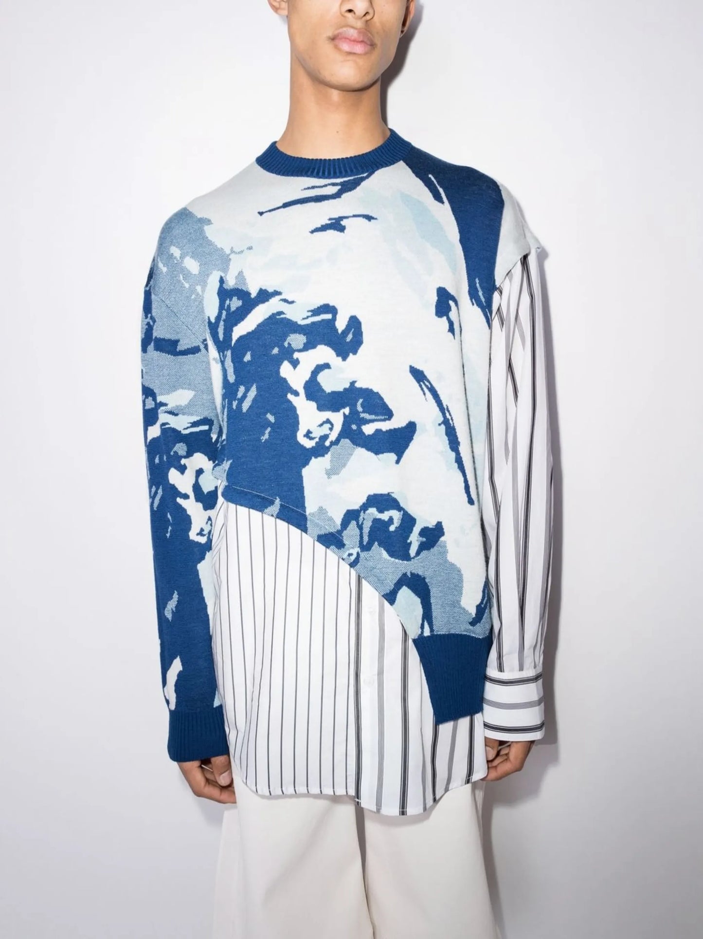 abstract-pattern hybrid jumper