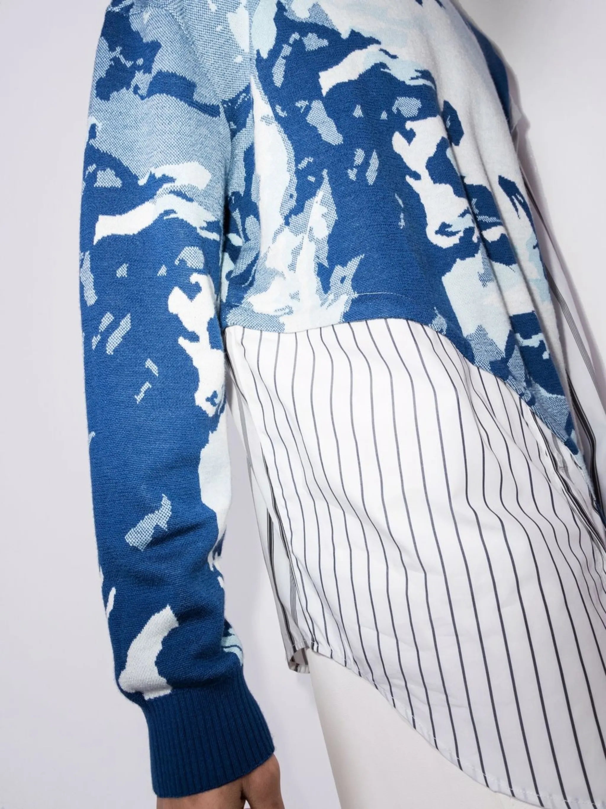 abstract-pattern hybrid jumper