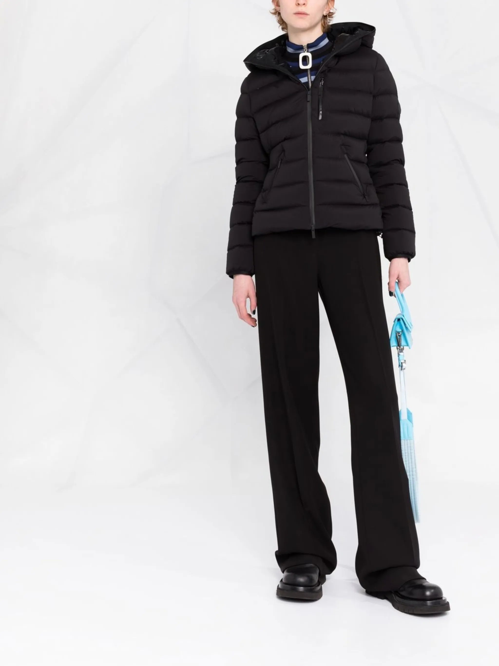logo-patch padded jacket
