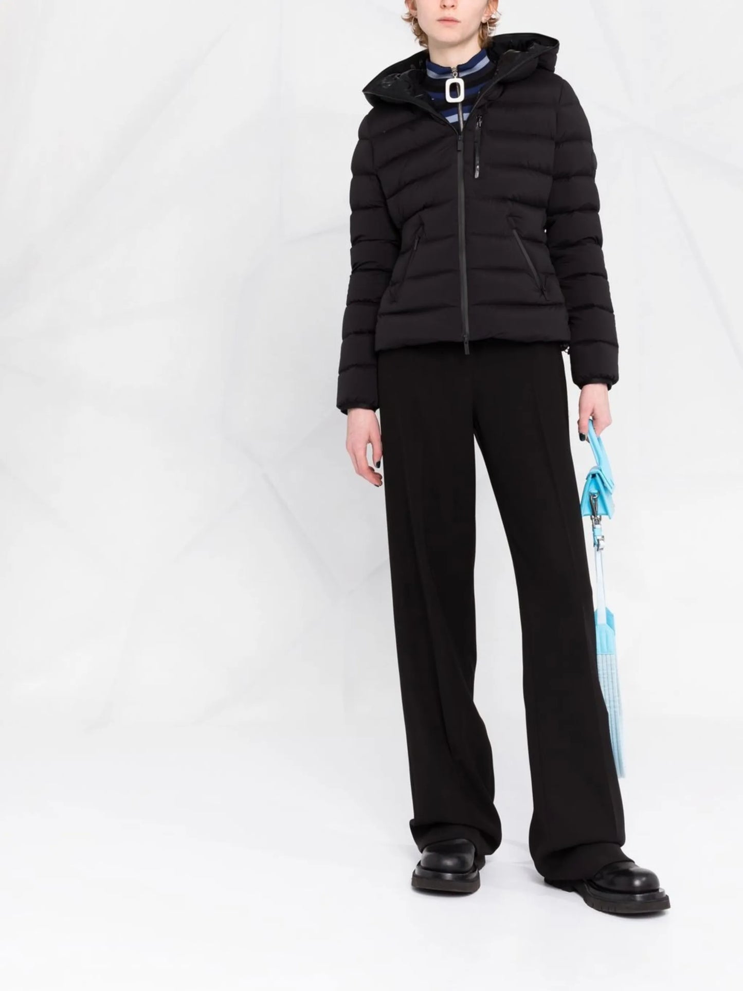 logo-patch padded jacket