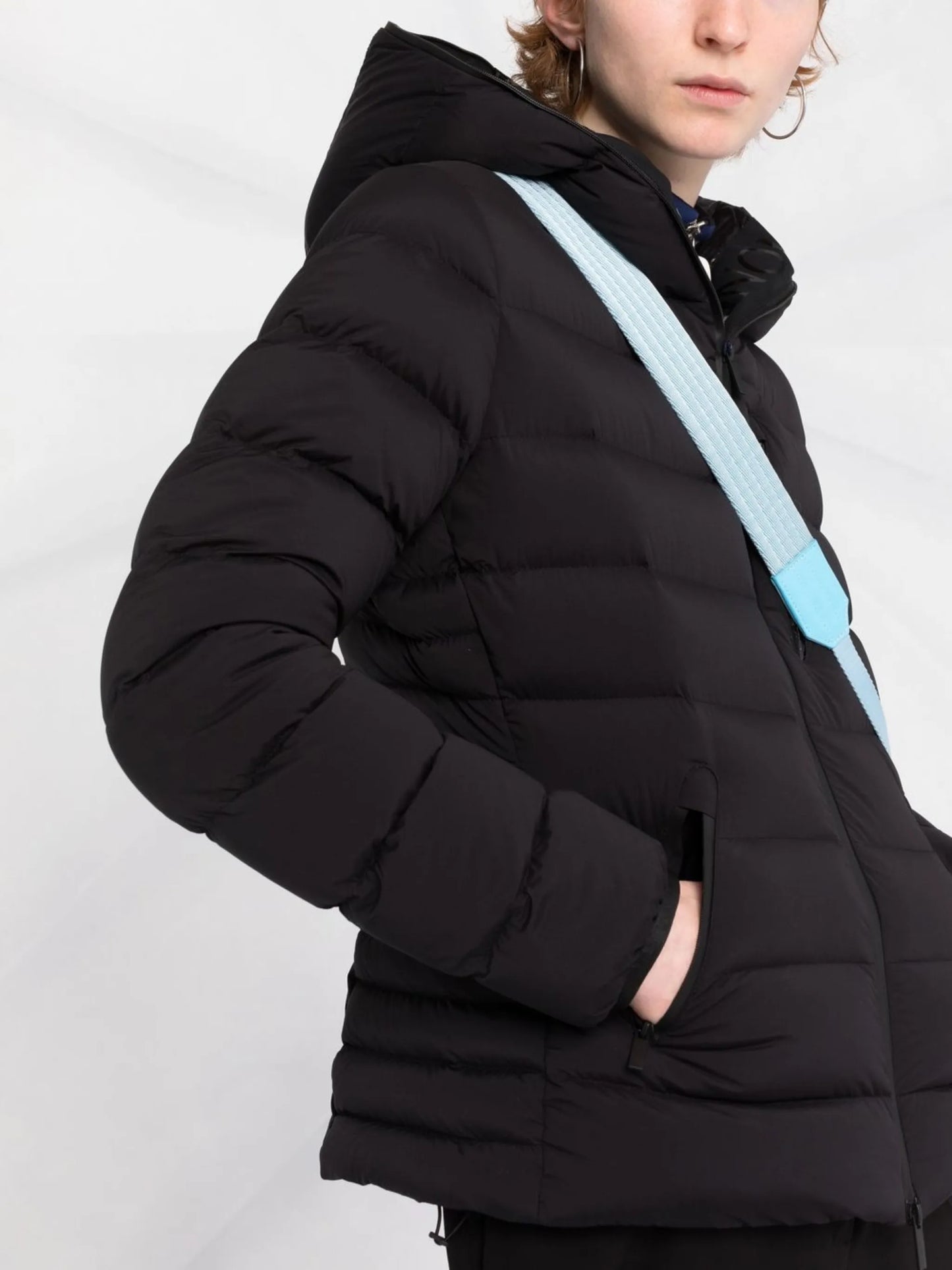 logo-patch padded jacket